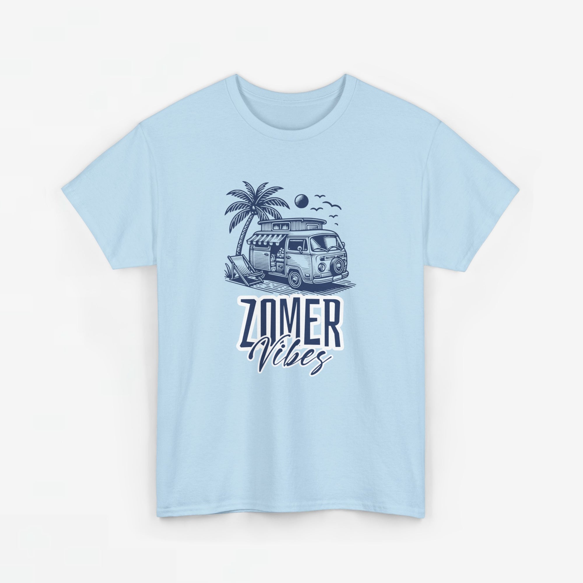 Heren Zomer Oversized T-shirt met print - Camper Zomer Vibes