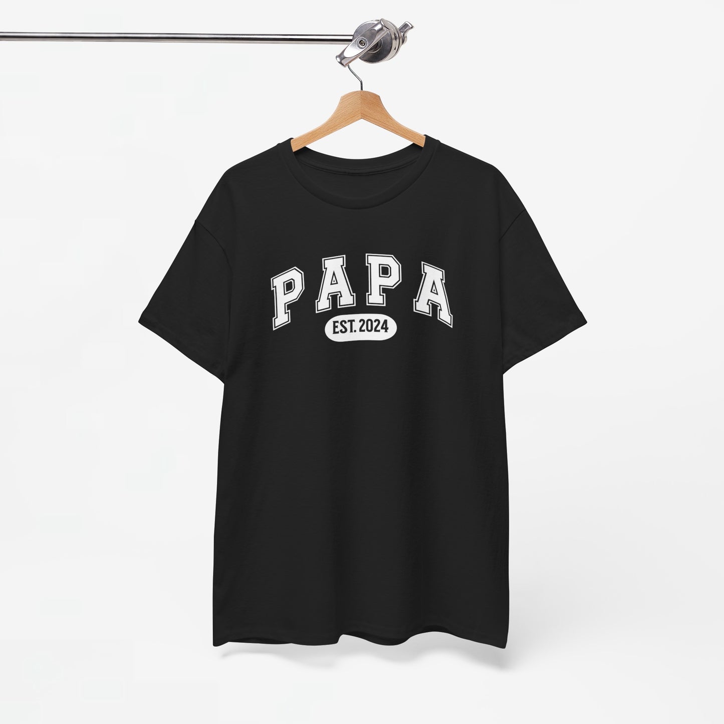 Gepersonaliseerde Vaderdag Papa Cadeau - T-shirt - Papa - EST [Jaar]