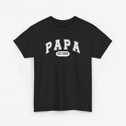 Gepersonaliseerde Vaderdag Papa Cadeau - T-shirt - Papa - EST [Jaar]