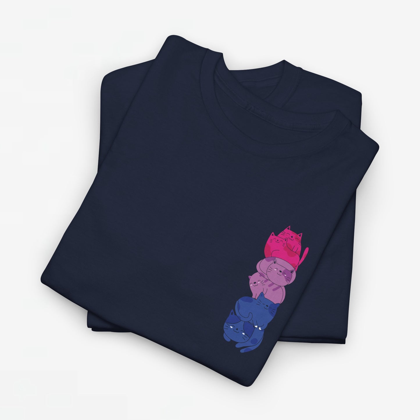 Gay Pride T-shirt - Katten Bi Vlag - Oversized #49