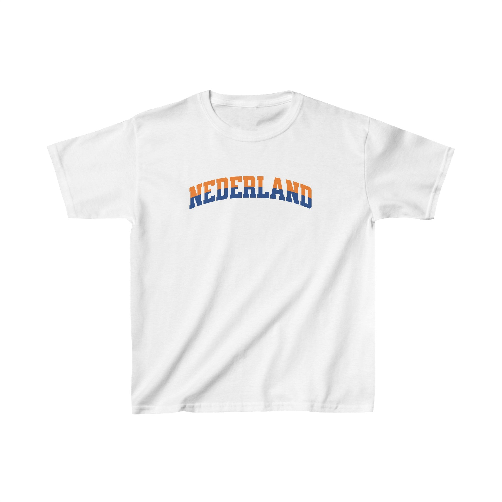 Oranje Cropped T-shirt voor Dames- NEDERLAND