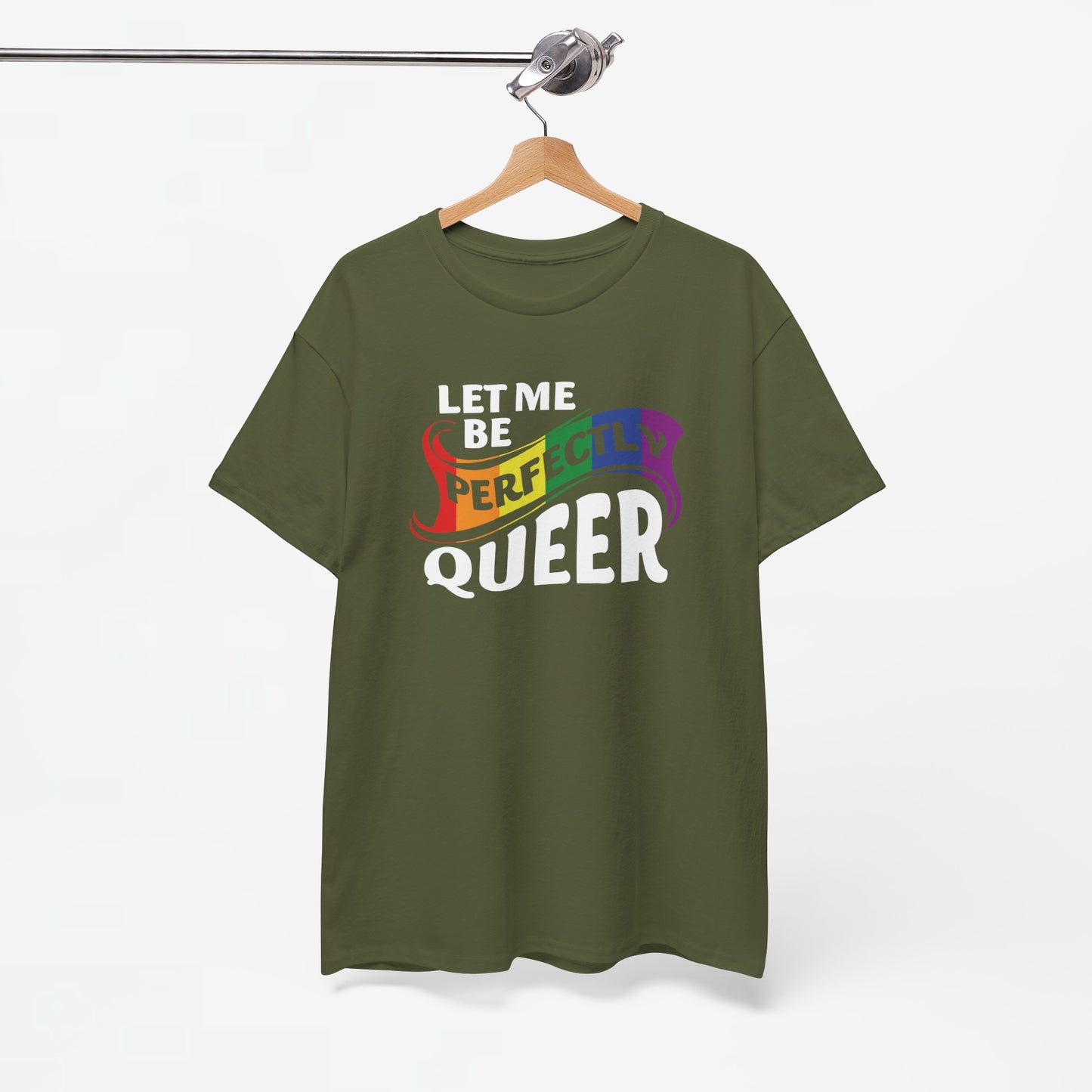 Gay Pride T-shirt - Let Me Be Perfectly Queer - Oversized #40