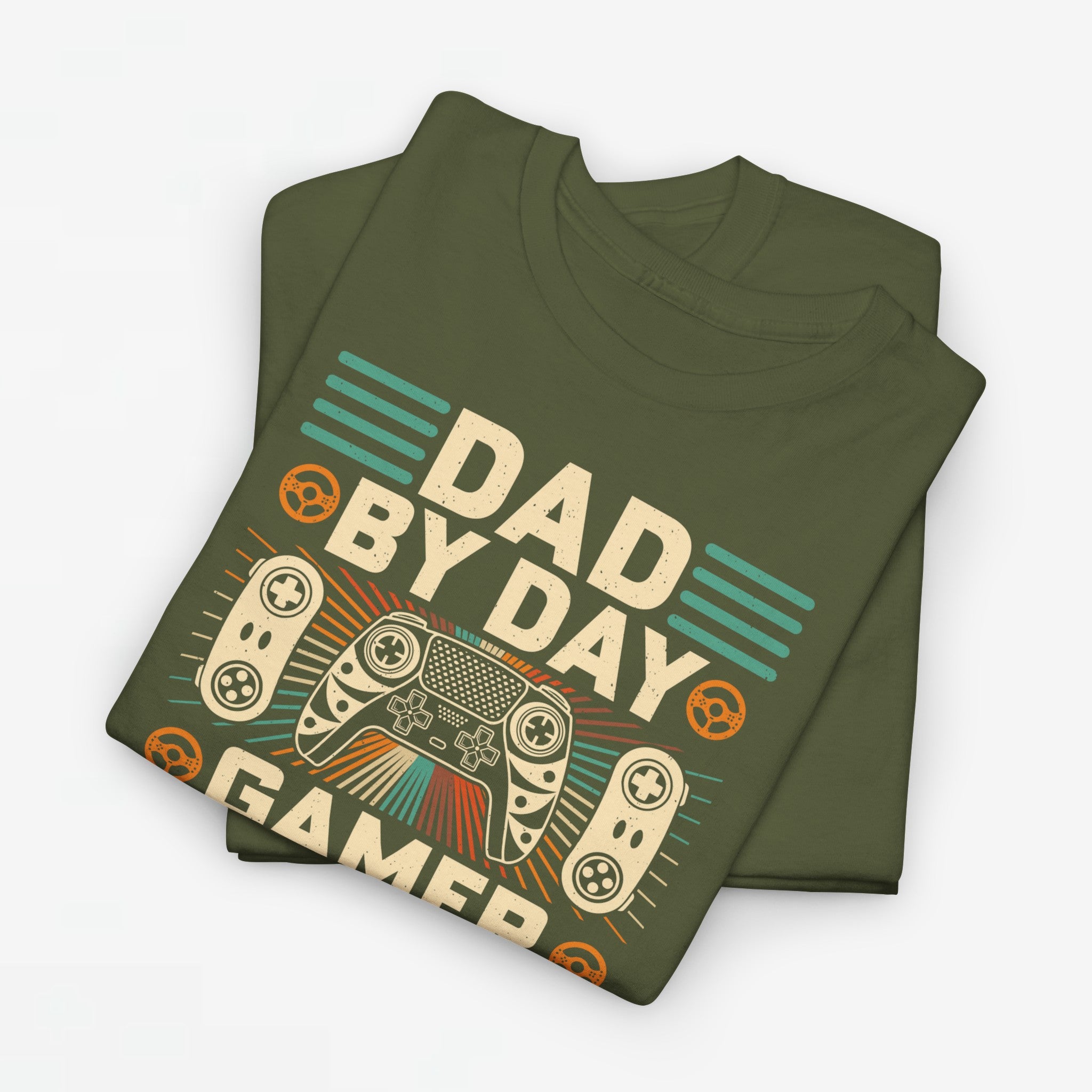 Vaderdag Papa Cadeau - T-shirt - Dad by Day, Gamer by Night - Oversized #6