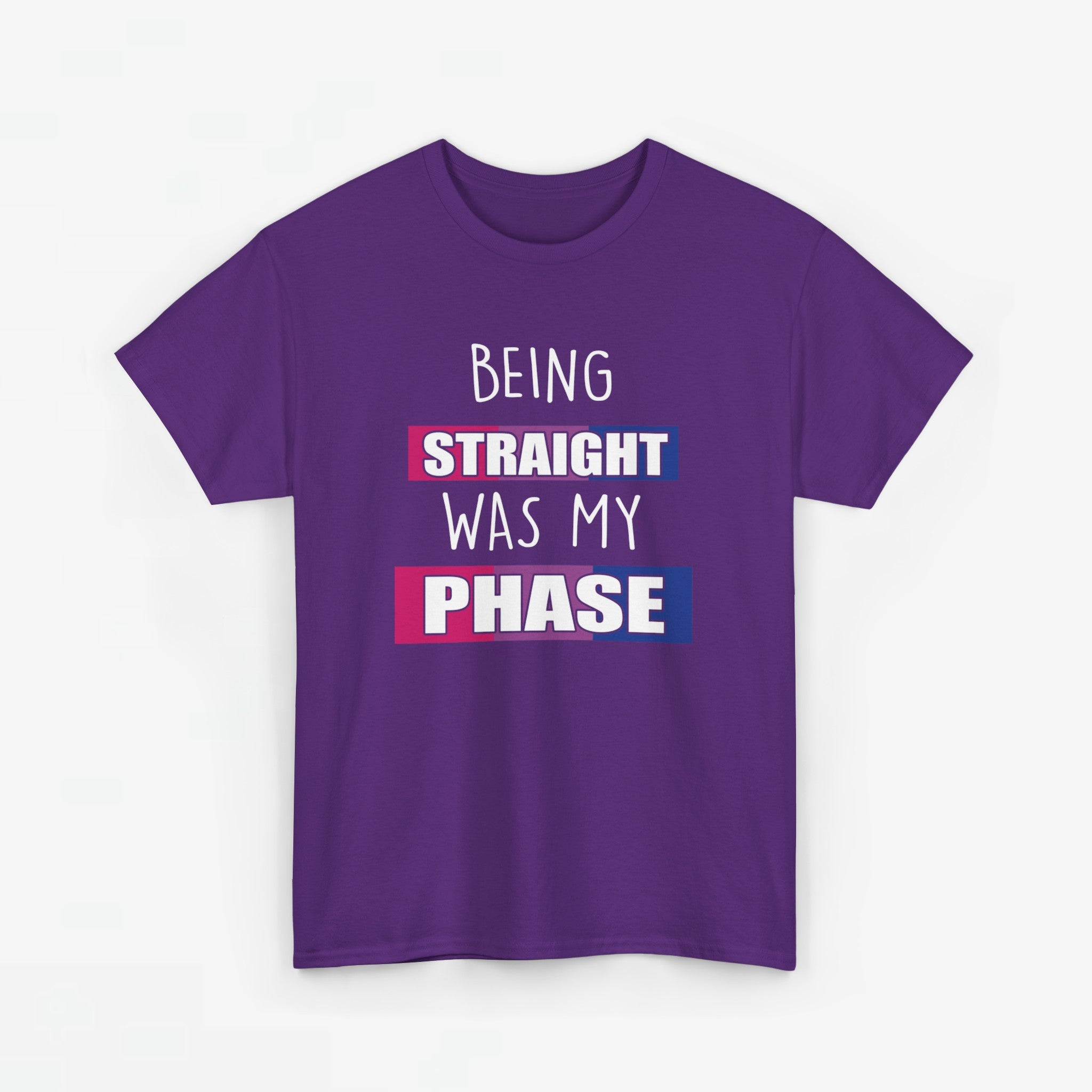 Gay Pride T-shirt - Being Straight Was My Phase - Oversized #61