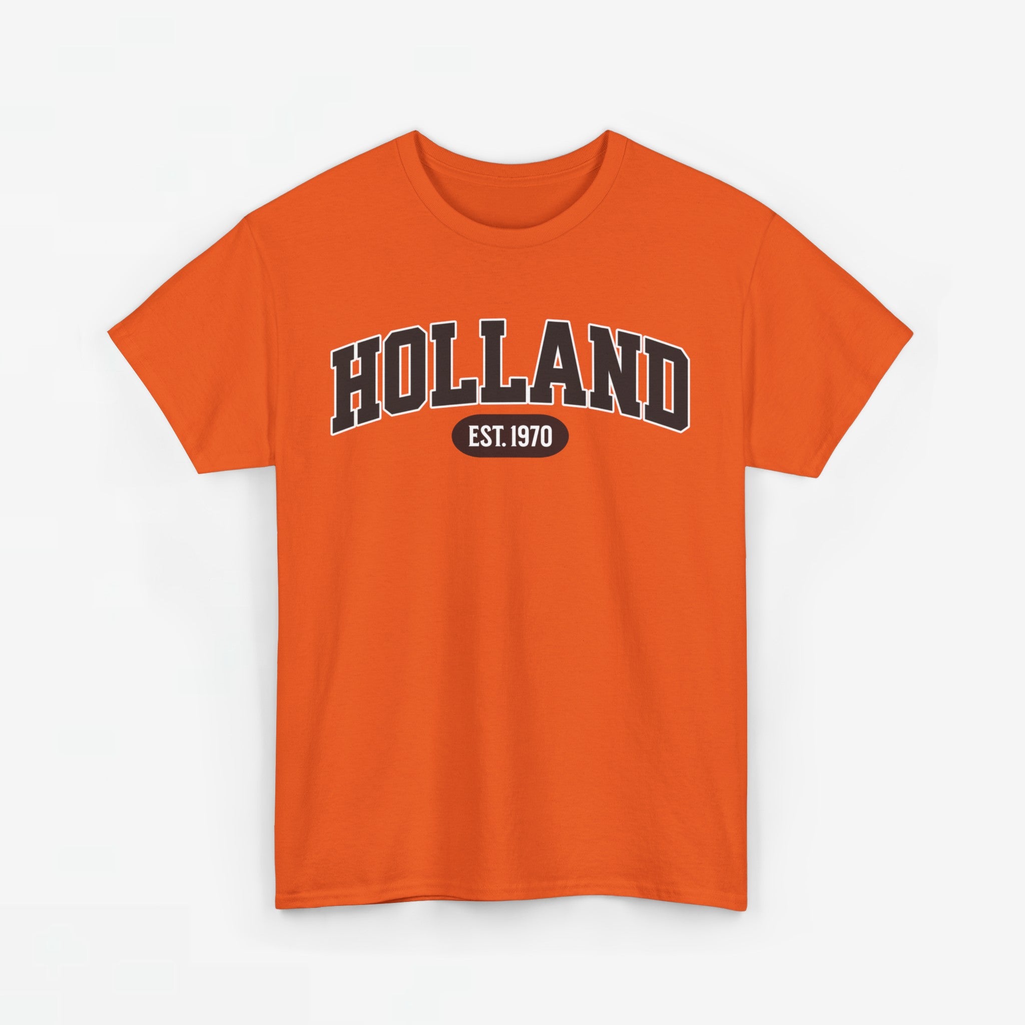 Oranje T-shirt voor EK, WK en Koningsdag - Personaliseer met Naam, Jaar & Rugnummer - HOLLAND