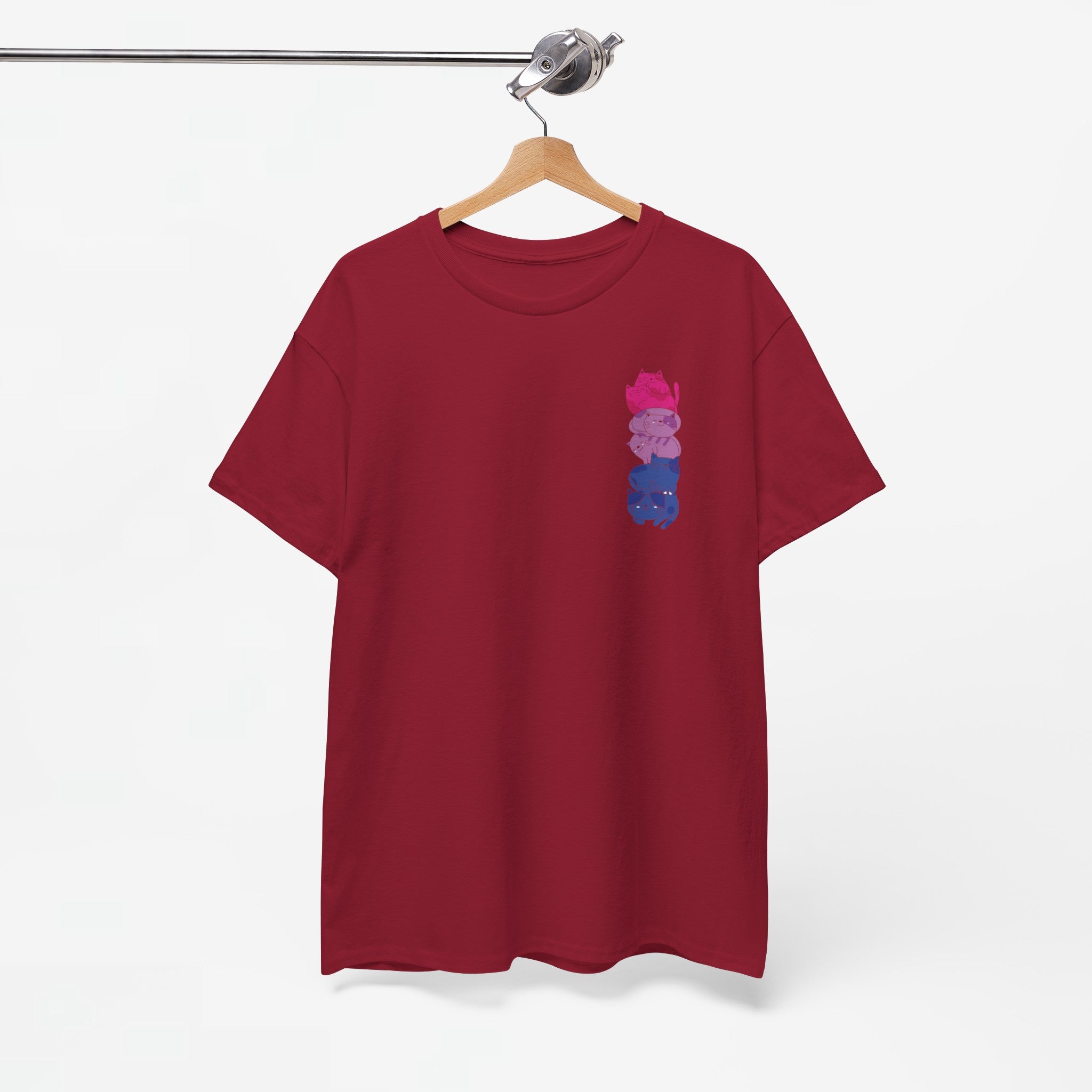 Gay Pride T-shirt - Katten Bi Vlag - Oversized #49
