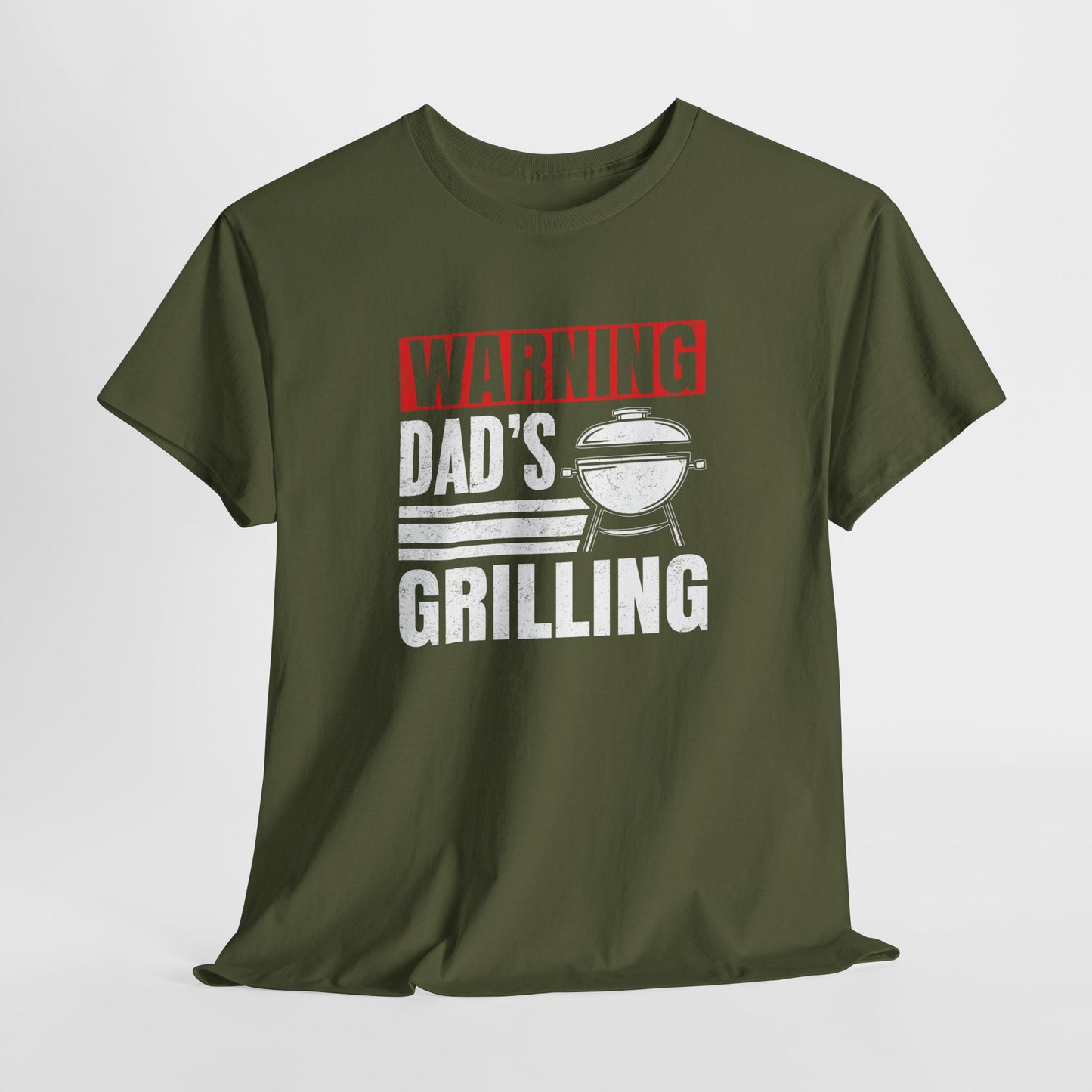 Vaderdag Papa Cadeau - T-shirt - Warning, Dad's Grilling - Oversized #25