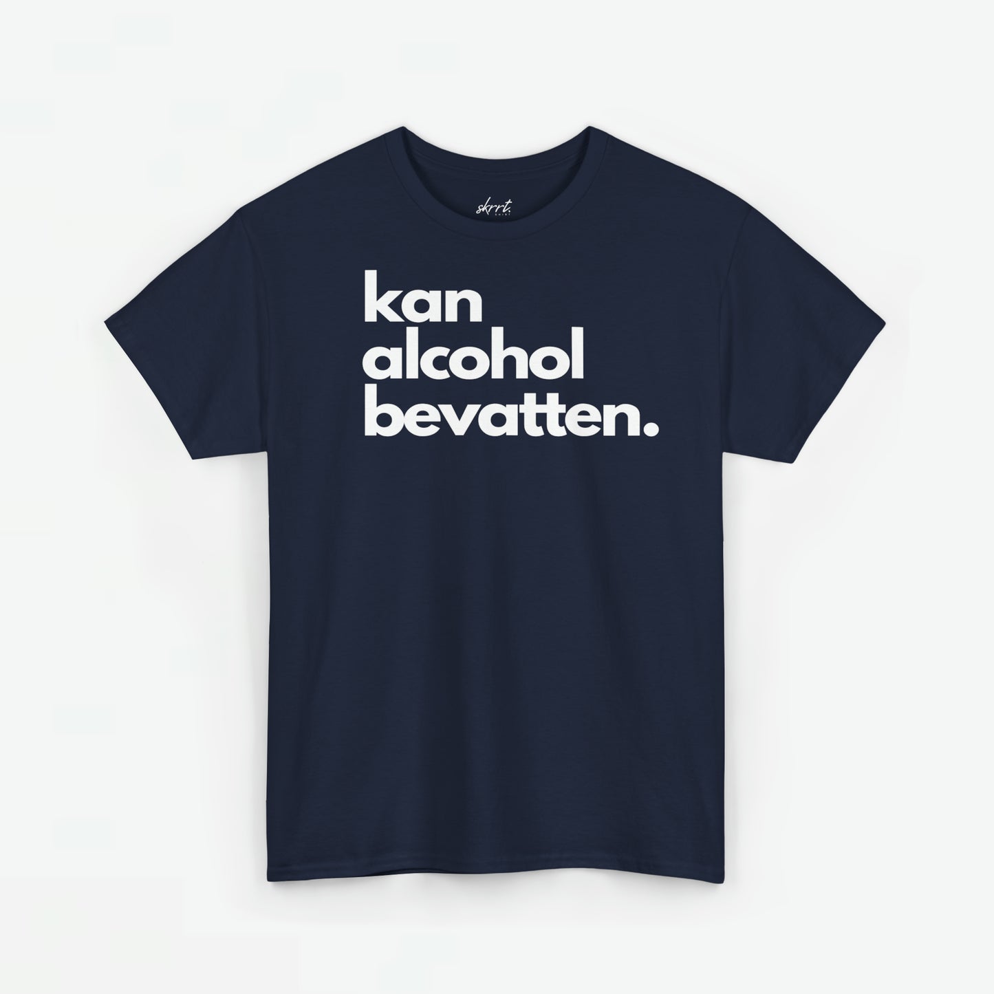 Kan Alcohol Bevatten | Front Print | Koningsdag T-shirt | Oversized