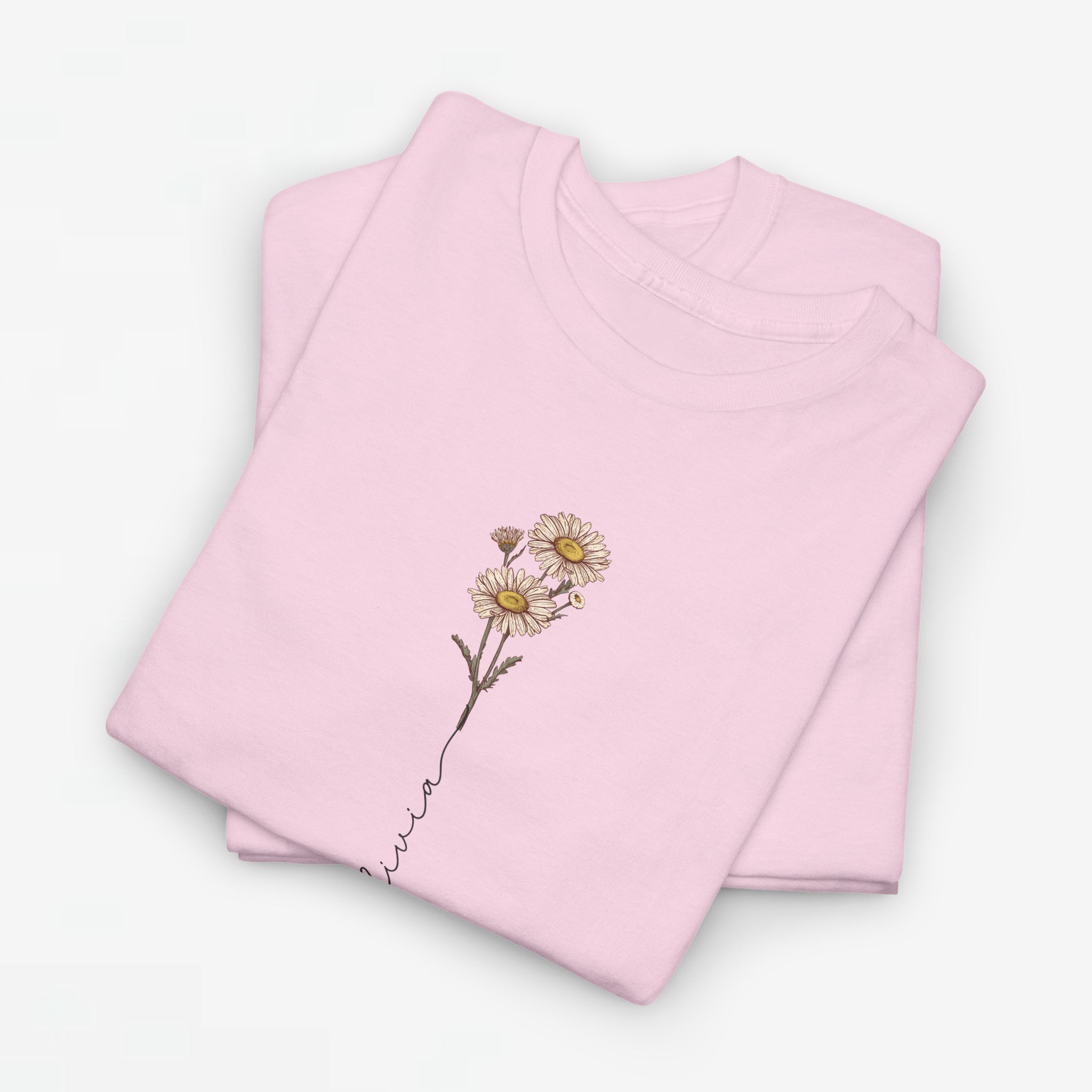 Gepersonaliseerde Moederdag Mama Cadeau - T-shirt - Geboortemaand bloem met naam