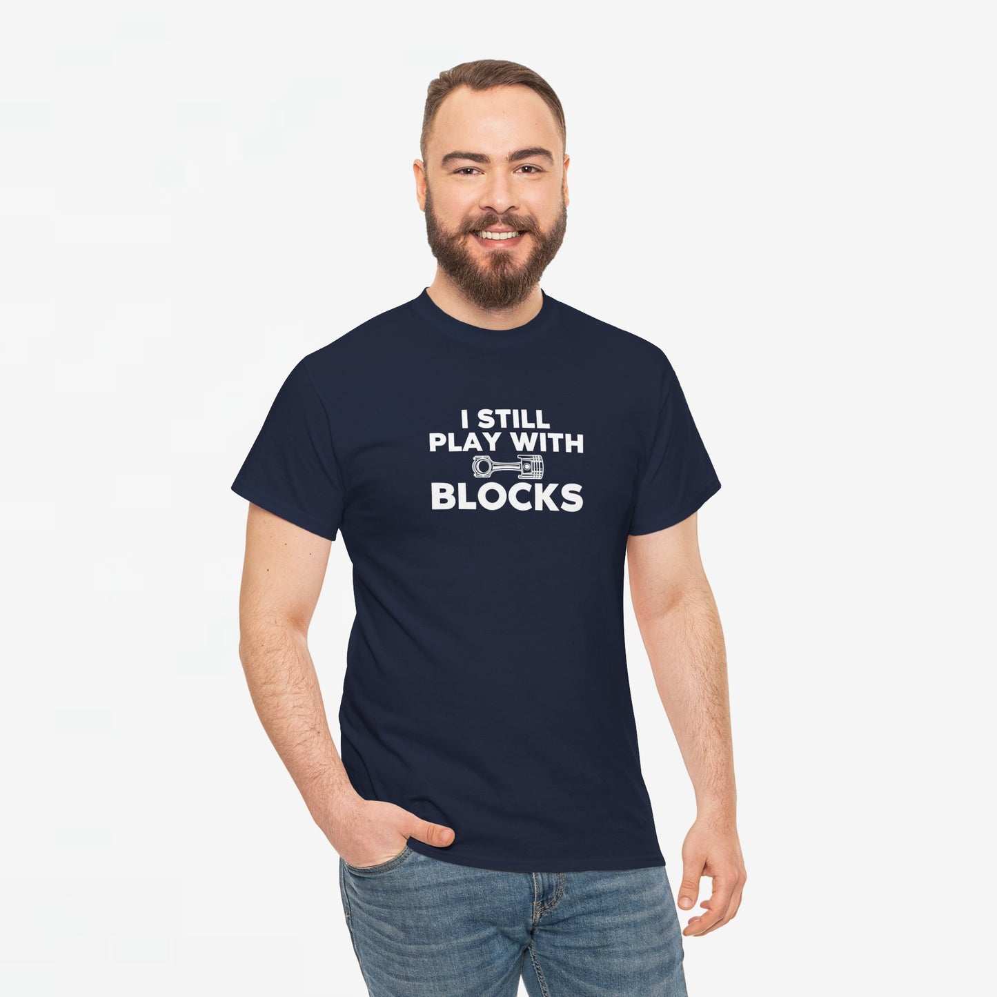 Vaderdag Papa Cadeau - T-shirt - I still play with blocks - Oversized #57