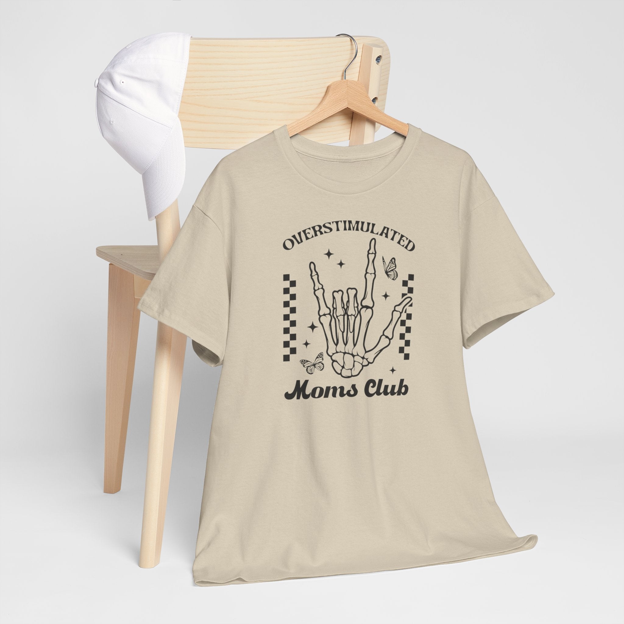 Moederdag Mama Cadeau - T-shirt - Overstimulated Moms Club - Oversized - #50