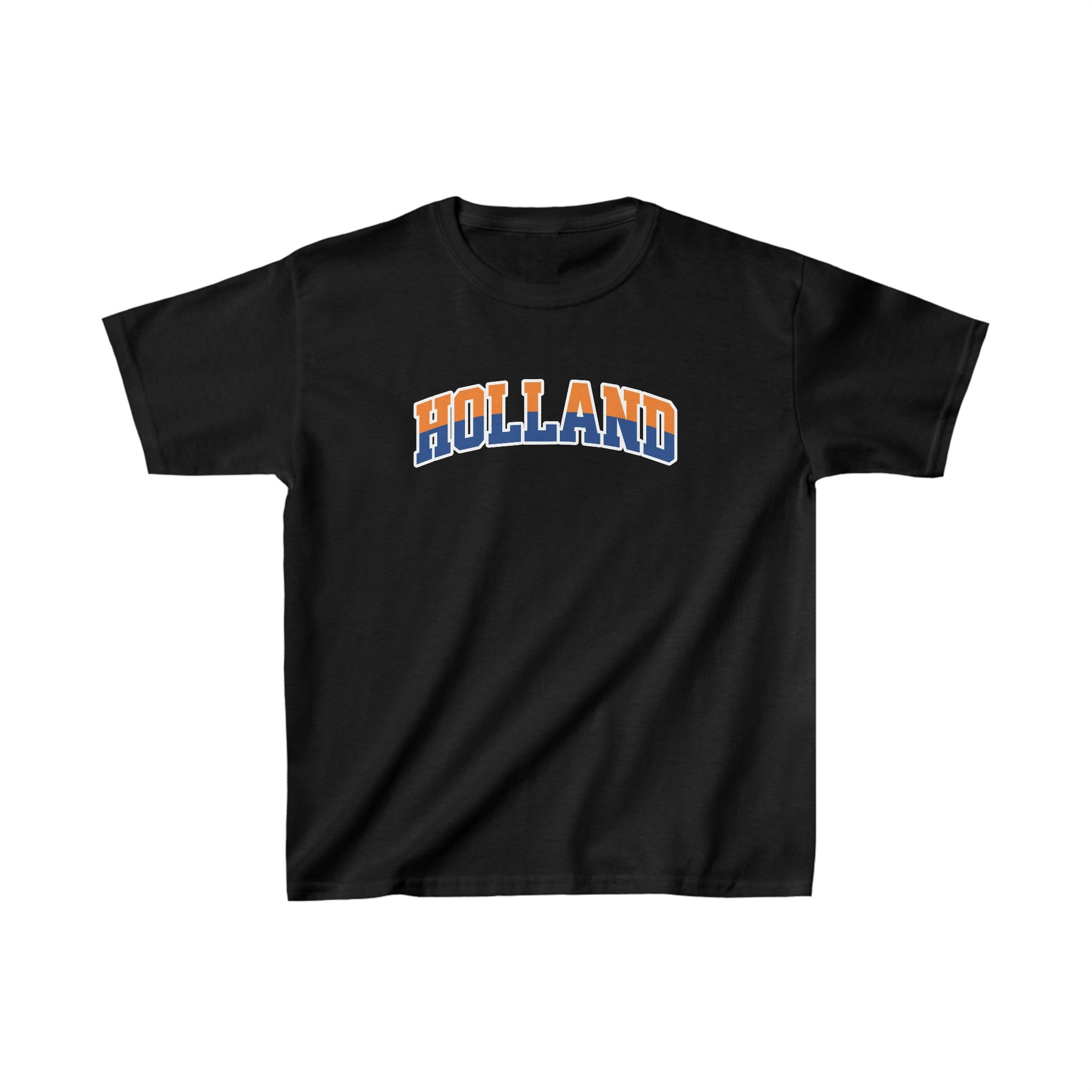Oranje Cropped T-shirt voor Dames- HOLLAND
