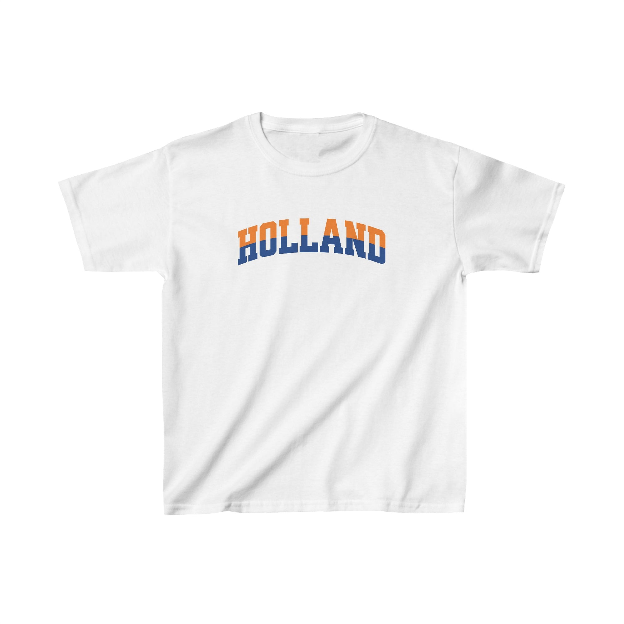 Oranje Cropped T-shirt voor Dames- HOLLAND