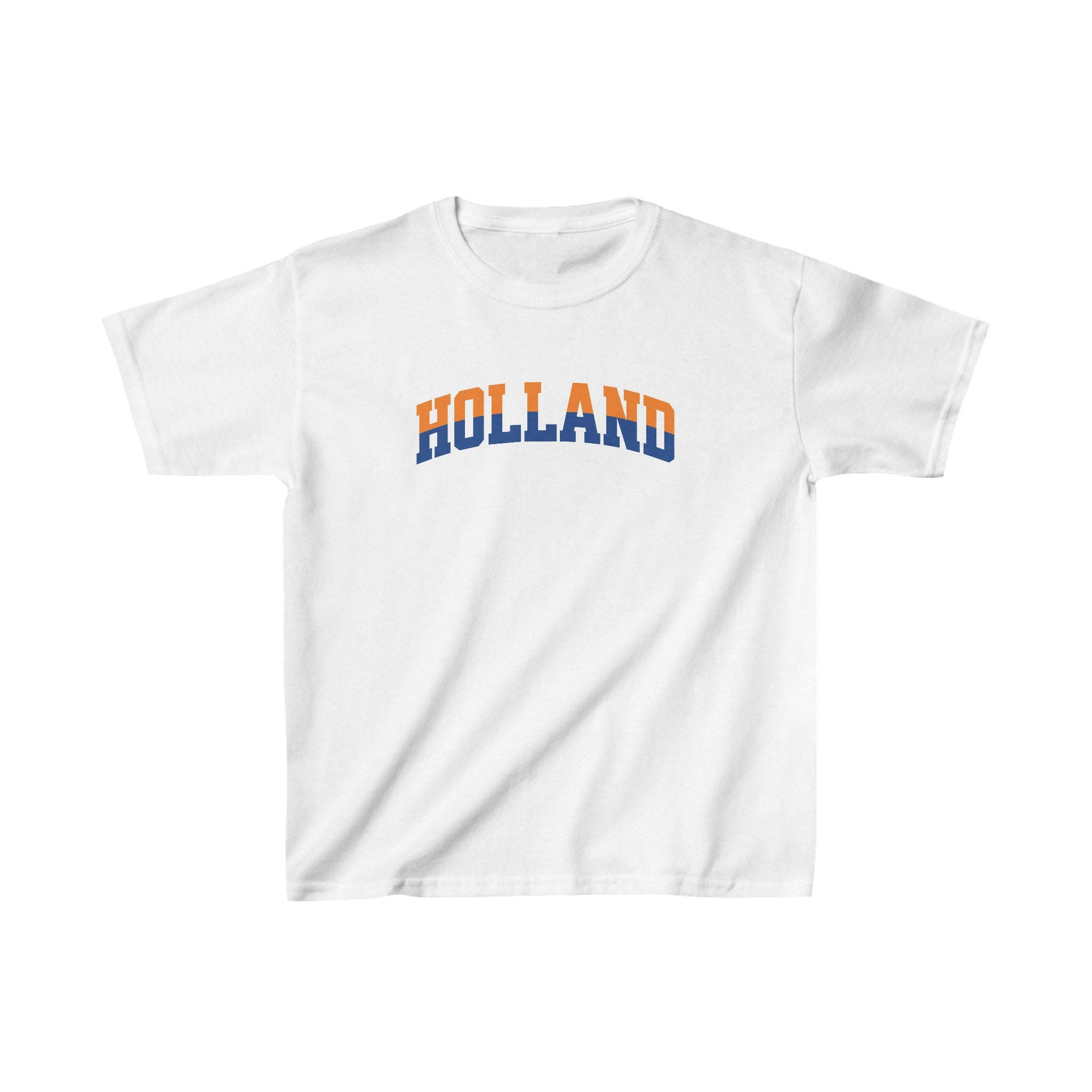 Oranje Cropped T-shirt voor Dames- HOLLAND