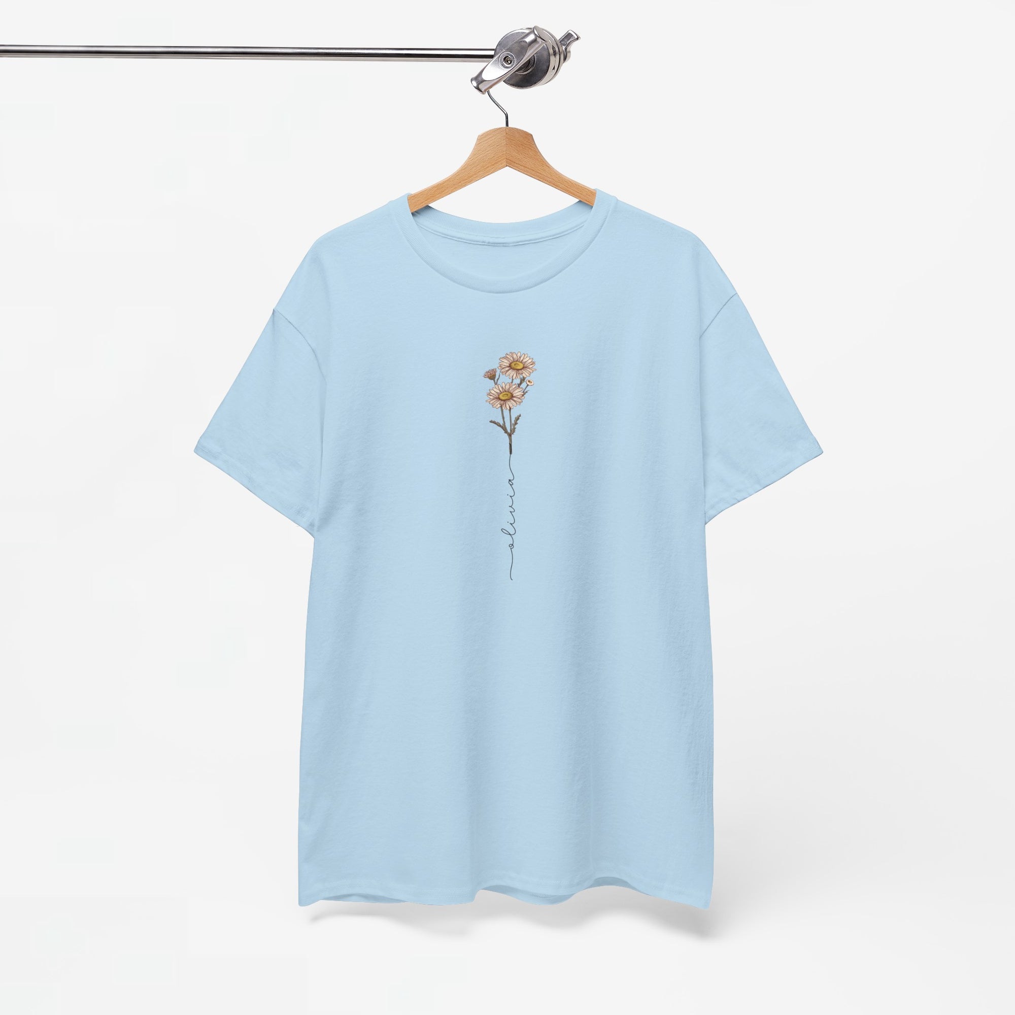 Gepersonaliseerde Moederdag Mama Cadeau - T-shirt - Geboortemaand bloem met naam