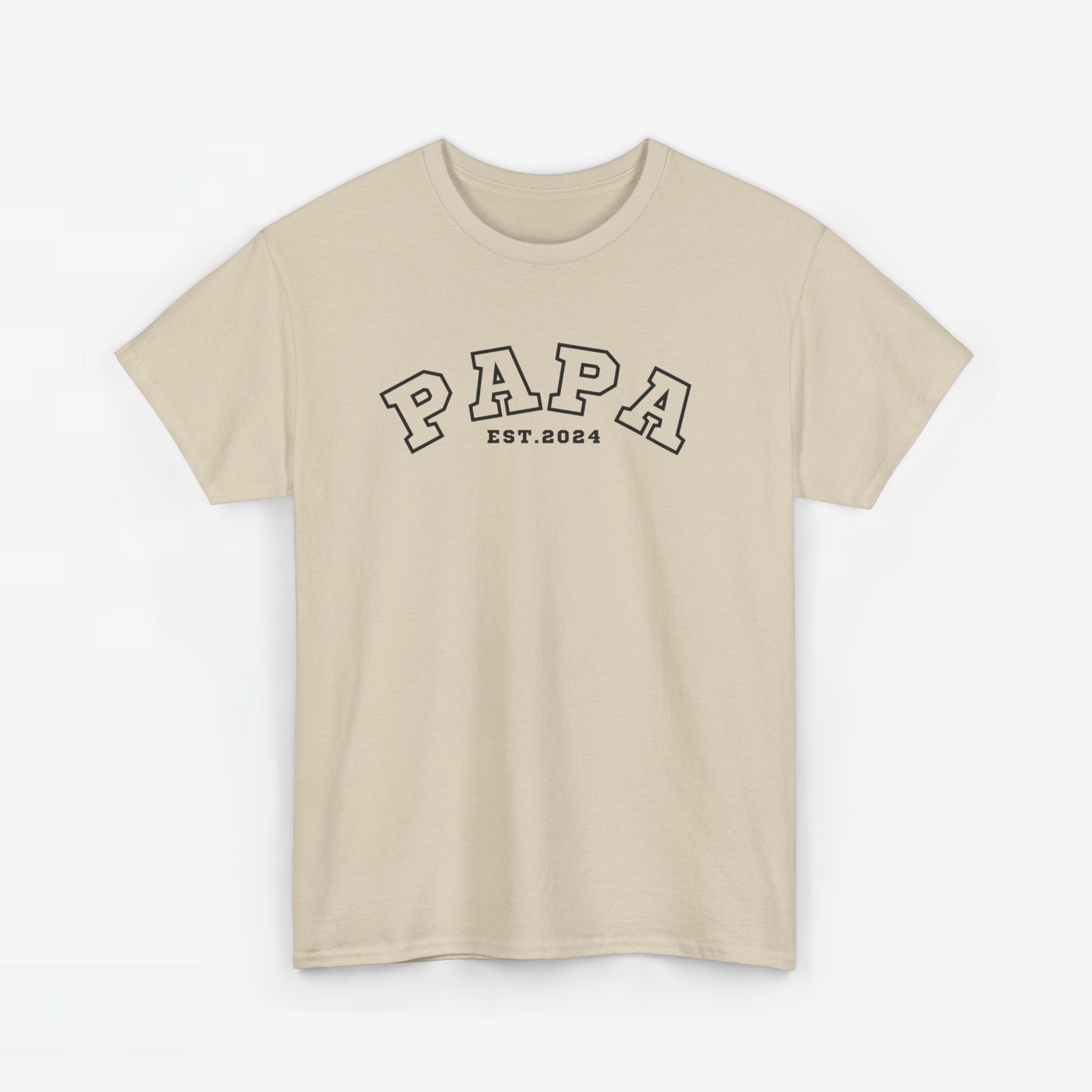 Gepersonaliseerde Vaderdag Papa Cadeau - T-shirt - Papa - EST [Jaar]