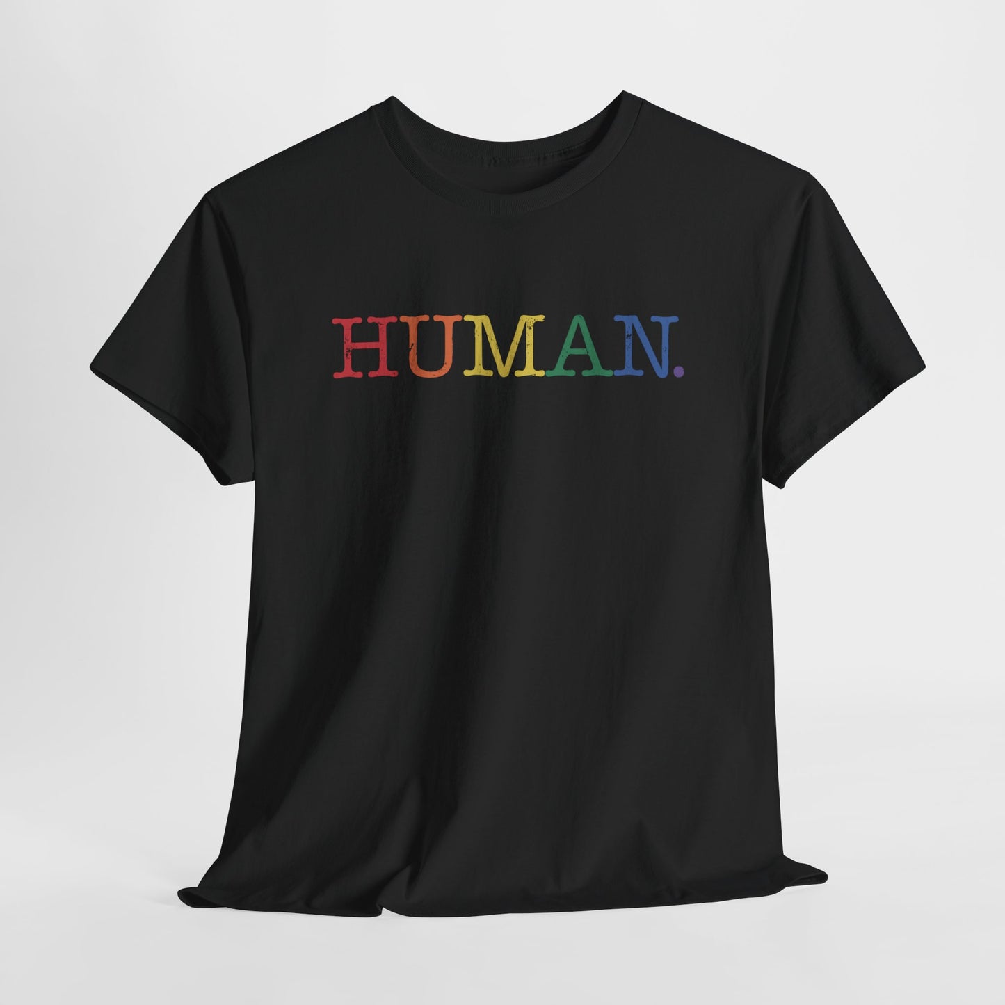 Gay Pride T-shirt - Regenboog Human - Oversized #1