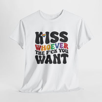 Gay Pride T-shirt - Kiss whoever the f*ck you want - Oversized #34