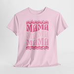 Lichtroze oversized T-shirt met roze “MAMA”-print met sterren