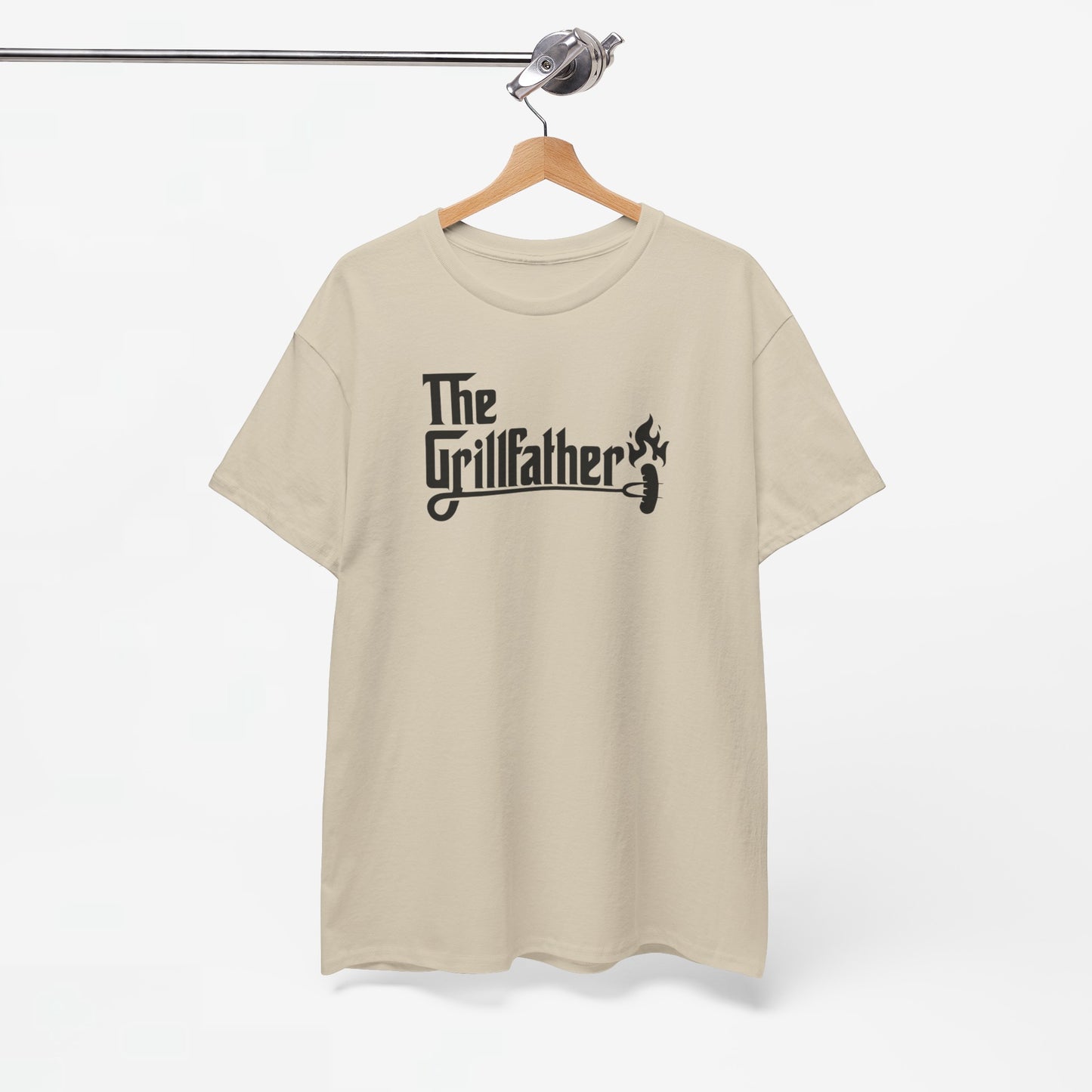 Vaderdag Papa Cadeau - T-shirt - The Grillfather (zwarte tekst) Oversized #2