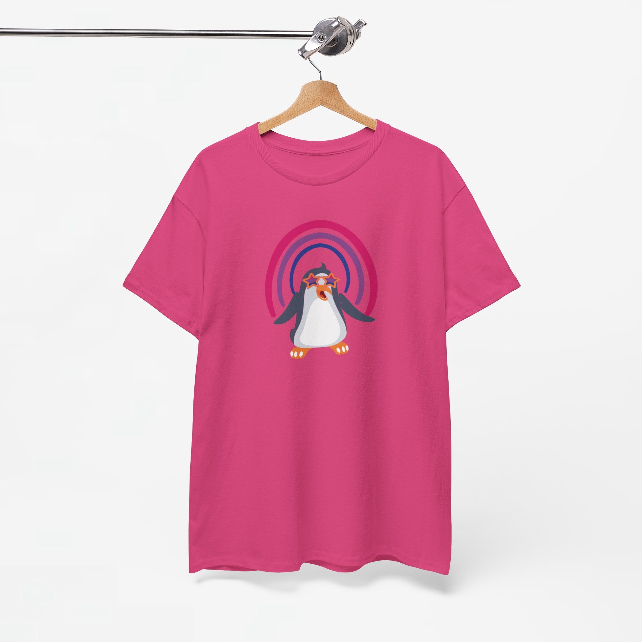 Gay Pride T-shirt - Bi Penguin - Oversized #59
