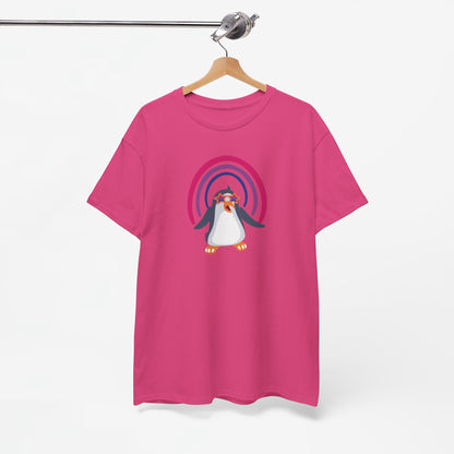 Gay Pride T-shirt - Bi Penguin - Oversized #59