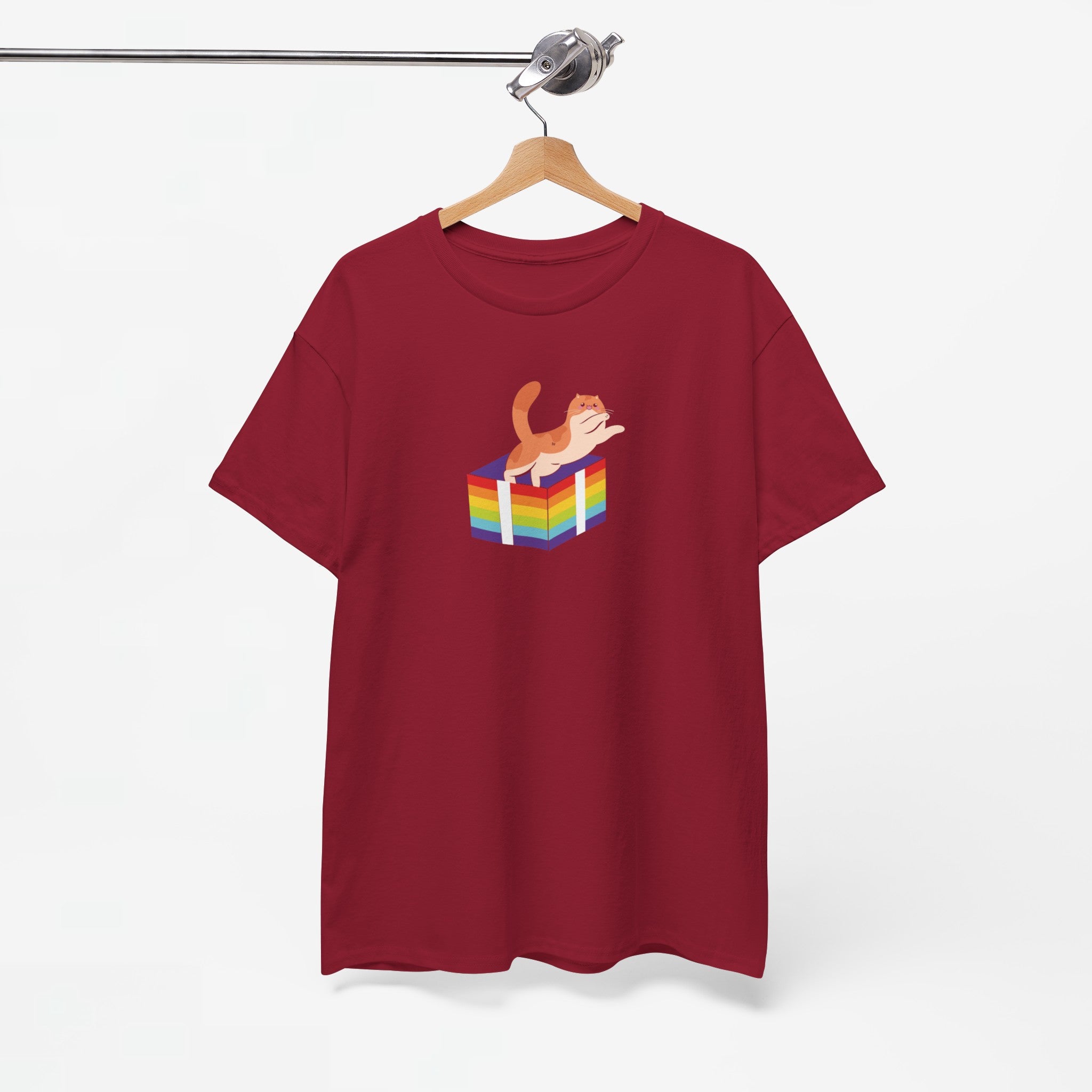 Gay Pride T-shirt - Kat Regenboog - Oversized #57