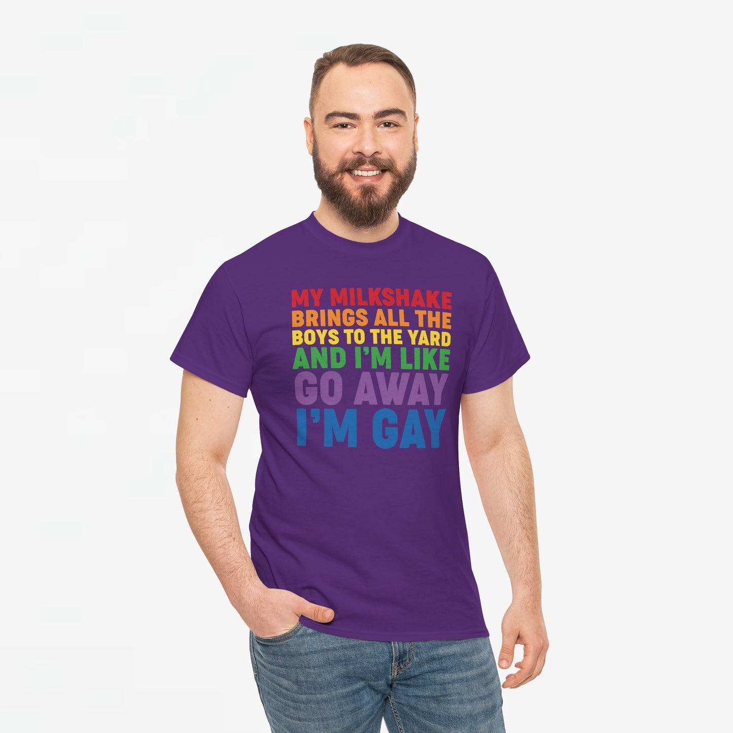 Gay Pride T-shirt - Go Away I'm Gay - Oversized #45