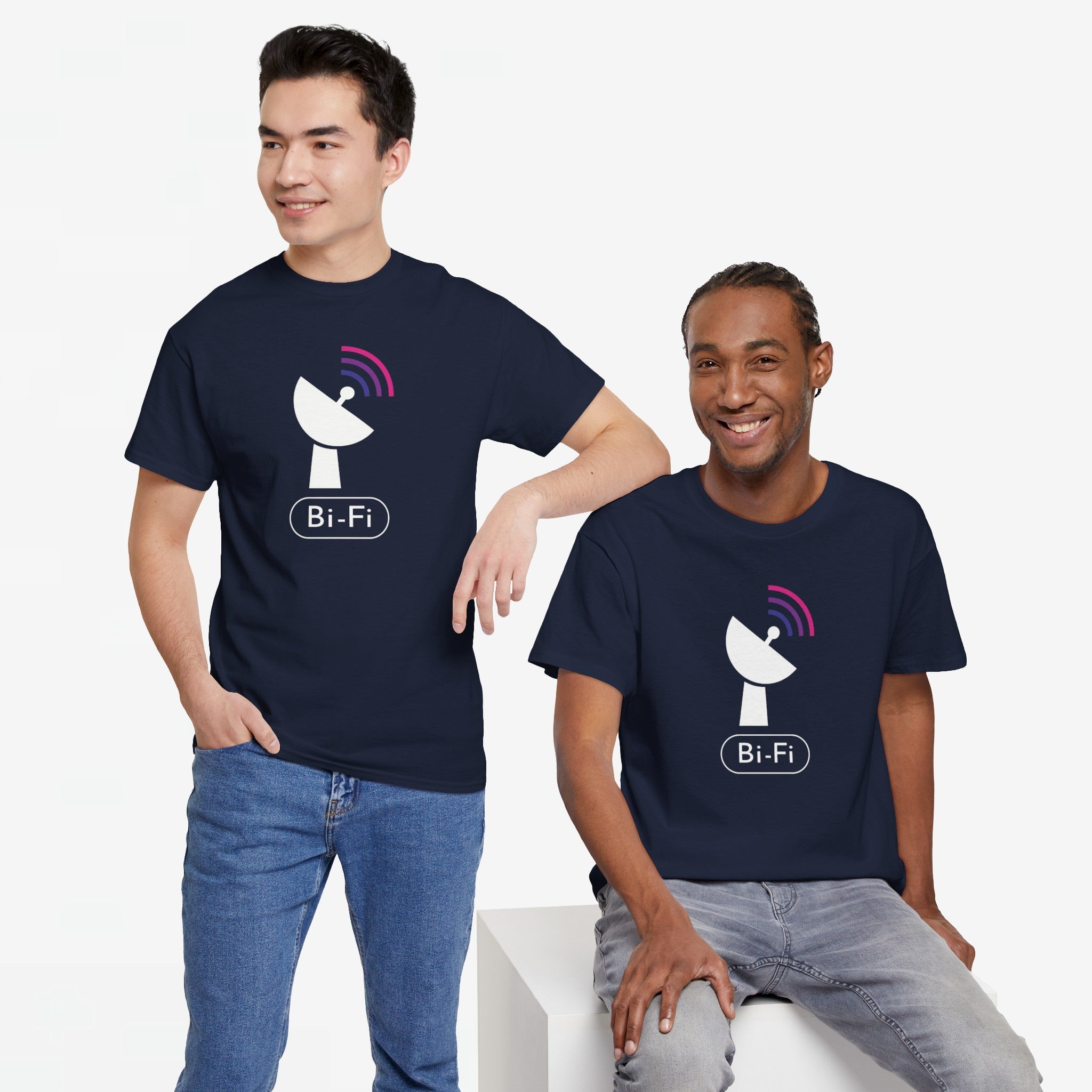 Gay Pride T-shirt - Bi Fi - Oversized #58