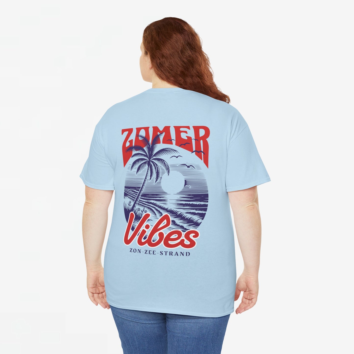 Zomer T-shirt voor Dames - Skrrtshirt Zomervakantie Oversized Tee #1 - Zomer Vibes