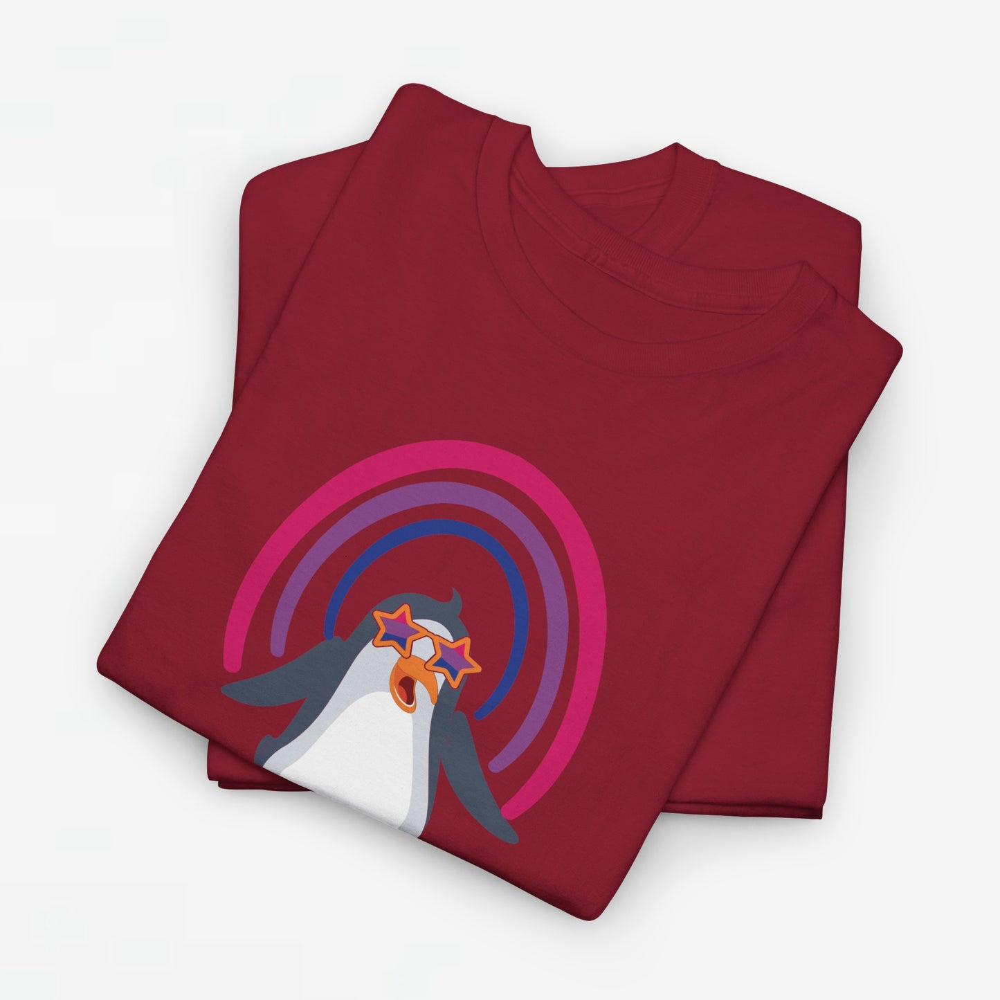 Gay Pride T-shirt - Bi Penguin - Oversized #59