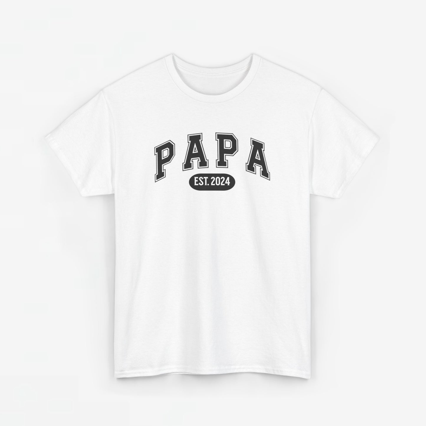 Gepersonaliseerde Vaderdag Papa Cadeau - T-shirt - Papa - EST [Jaar]