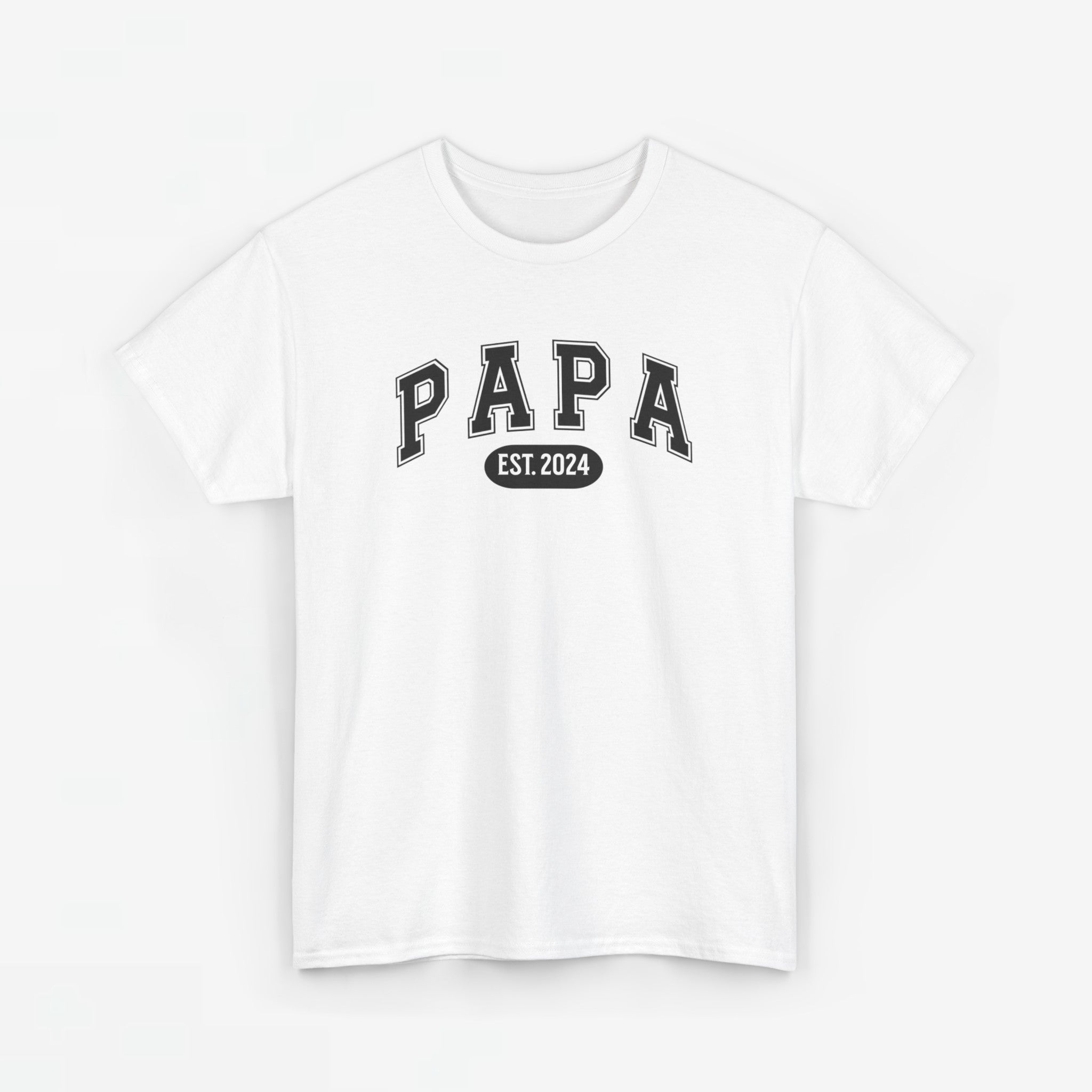 Gepersonaliseerde Vaderdag Papa Cadeau - T-shirt - Papa - EST [Jaar]