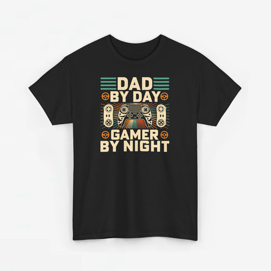 Vaderdag Papa Cadeau - T-shirt - Dad by Day, Gamer by Night - Oversized #6