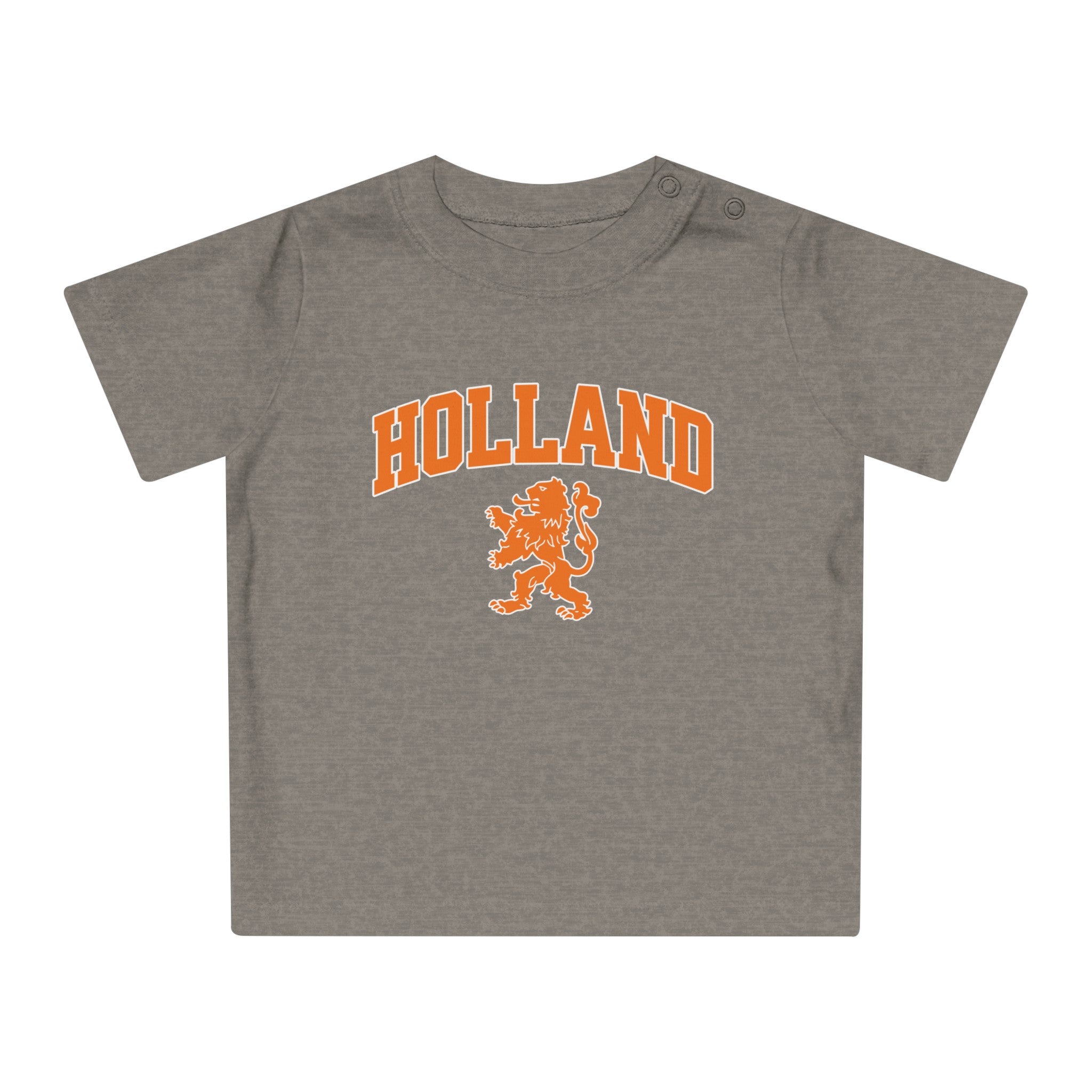 Baby T-shirt voor EK, WK en Koningsdag - HOLLAND met Leeuw