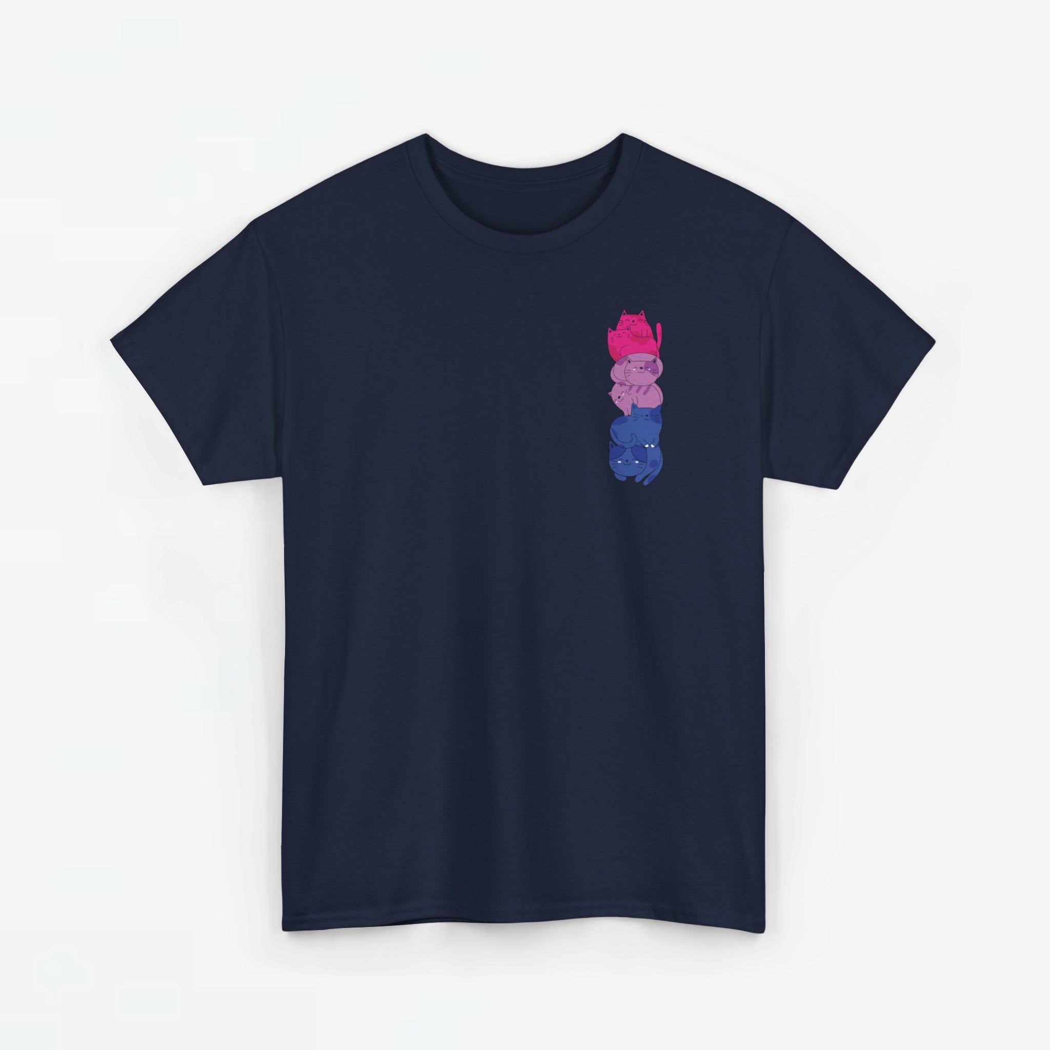 Gay Pride T-shirt - Katten Bi Vlag - Oversized #49