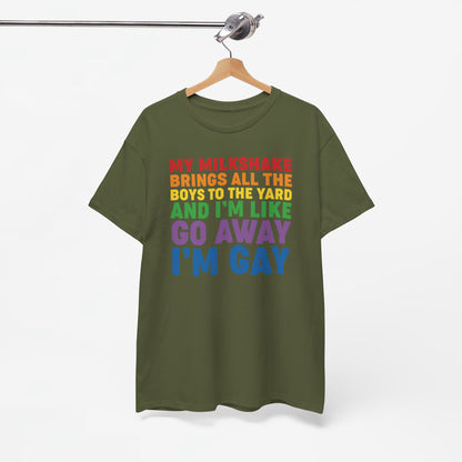 Gay Pride T-shirt - Go Away I'm Gay - Oversized #45