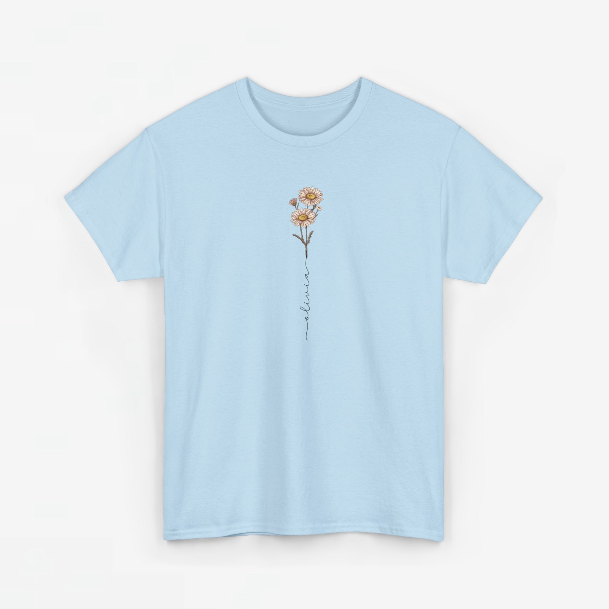 Gepersonaliseerde Moederdag Mama Cadeau - T-shirt - Geboortemaand bloem met naam