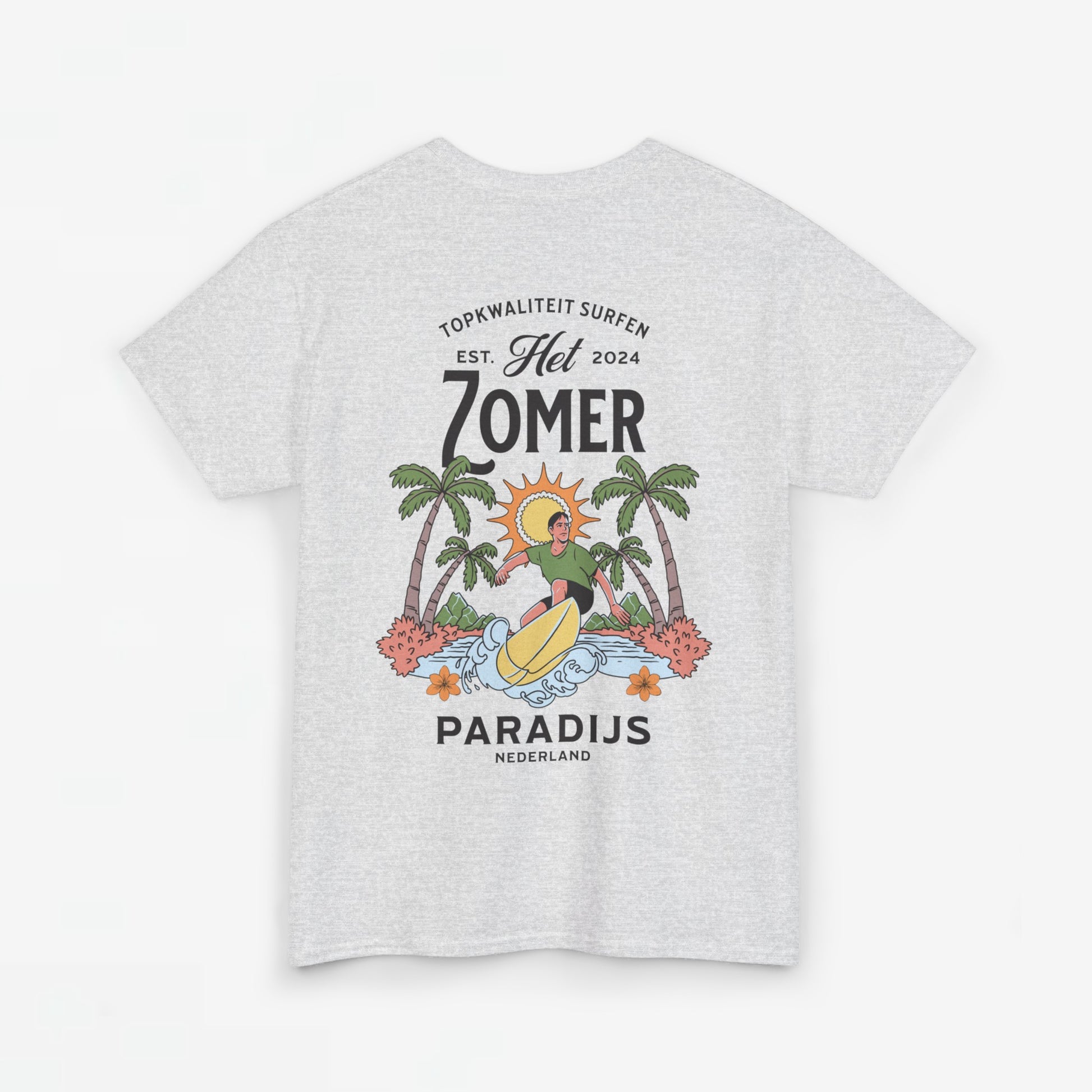 Zomer T-shirt voor Heren - Skrrtshirt Zomervakantie Oversized Tee #10 - Zomer Paradijs