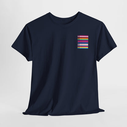 Gay Pride T-shirt - LGBTQ+ Vlag Human - Back Print - Oversized #12