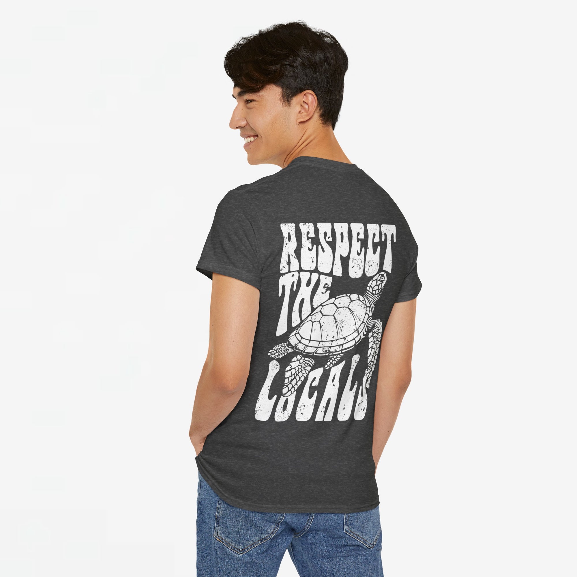 Zomer T-shirt voor Heren - Skrrtshirt Zomervakantie Oversized Tee #12 - Respect the locals