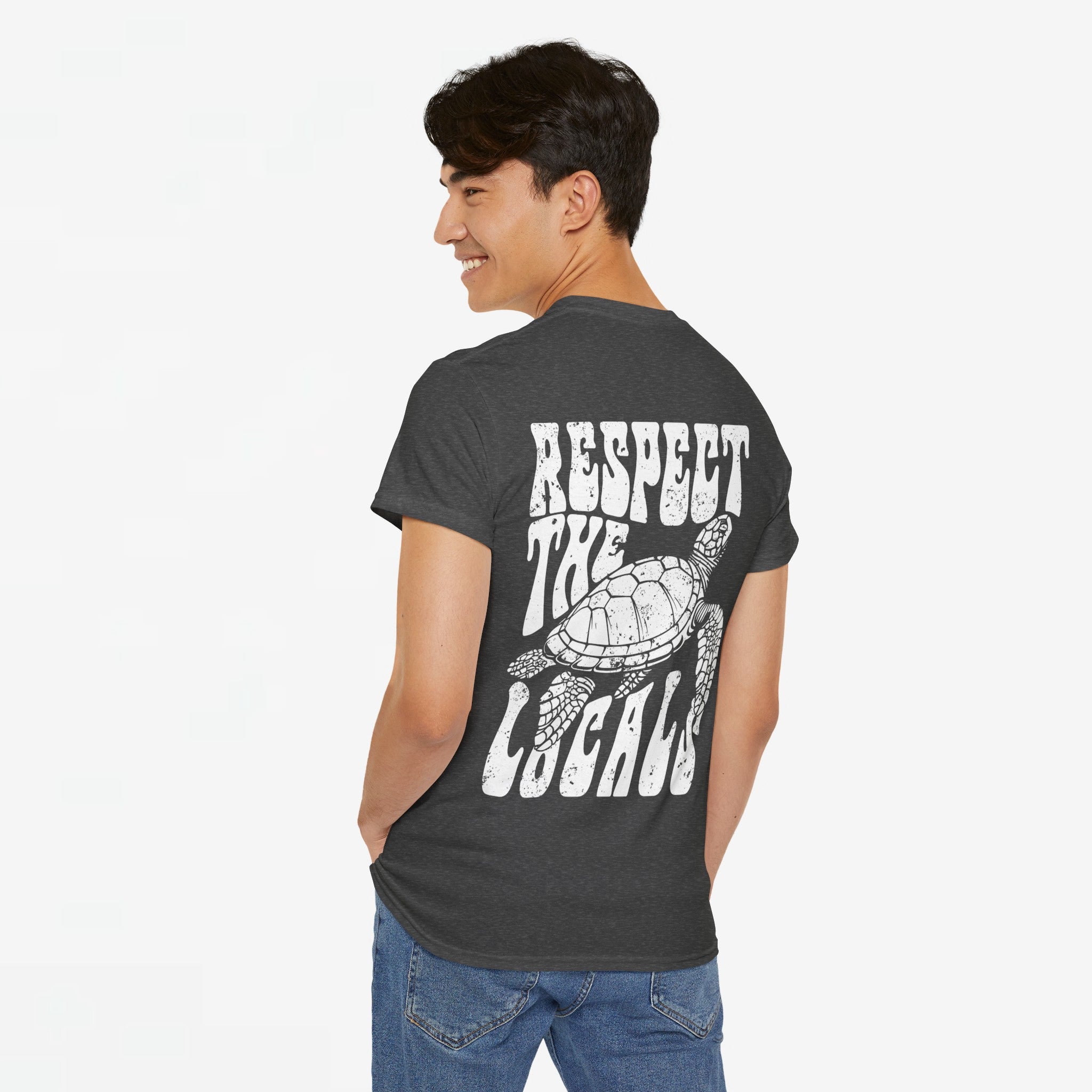 Zomer T-shirt voor Heren - Skrrtshirt Zomervakantie Oversized Tee #12 - Respect the locals