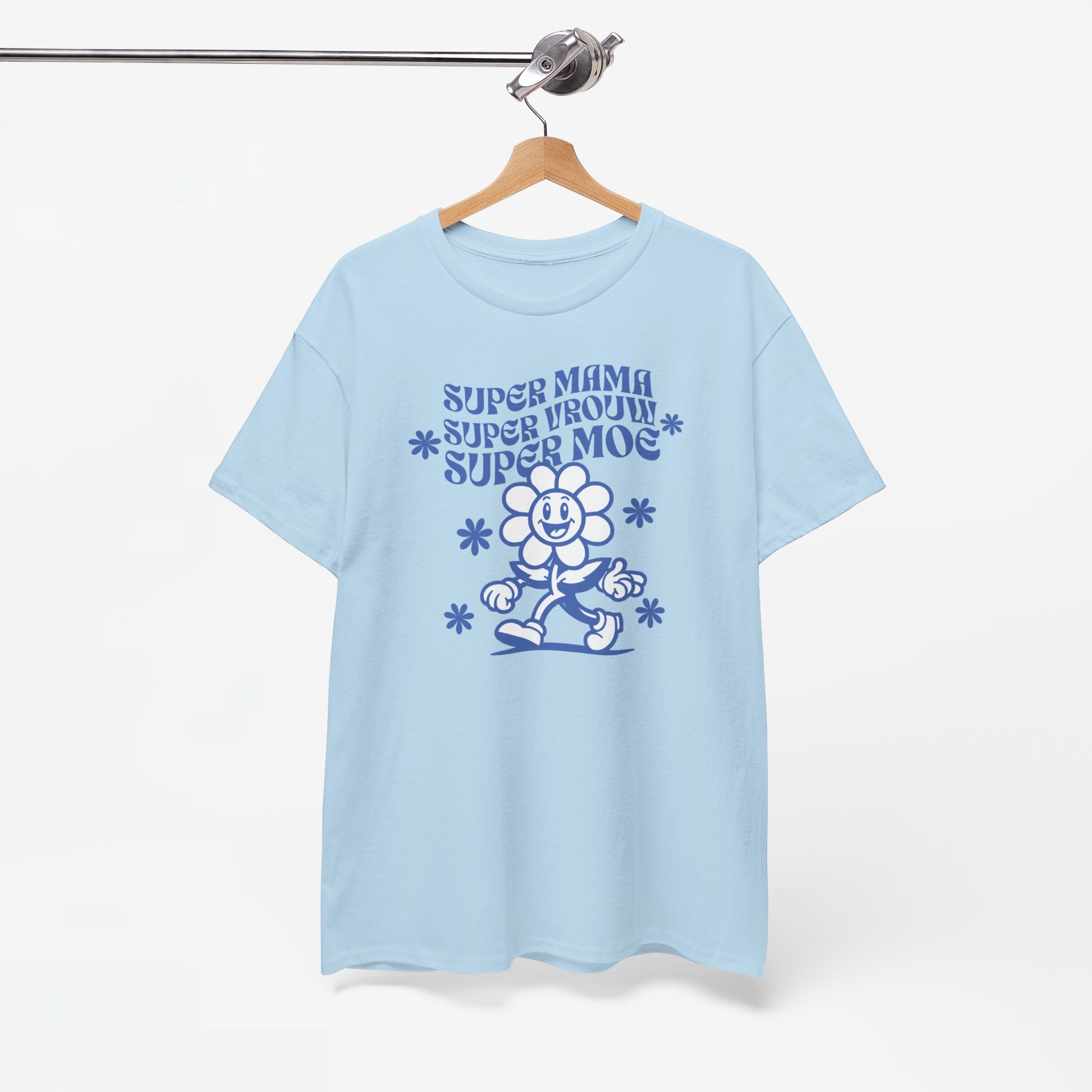 Moederdag Mama Cadeau - T-shirt - Super Mama, Super Vrouw, Super Moe - Oversized - #85
