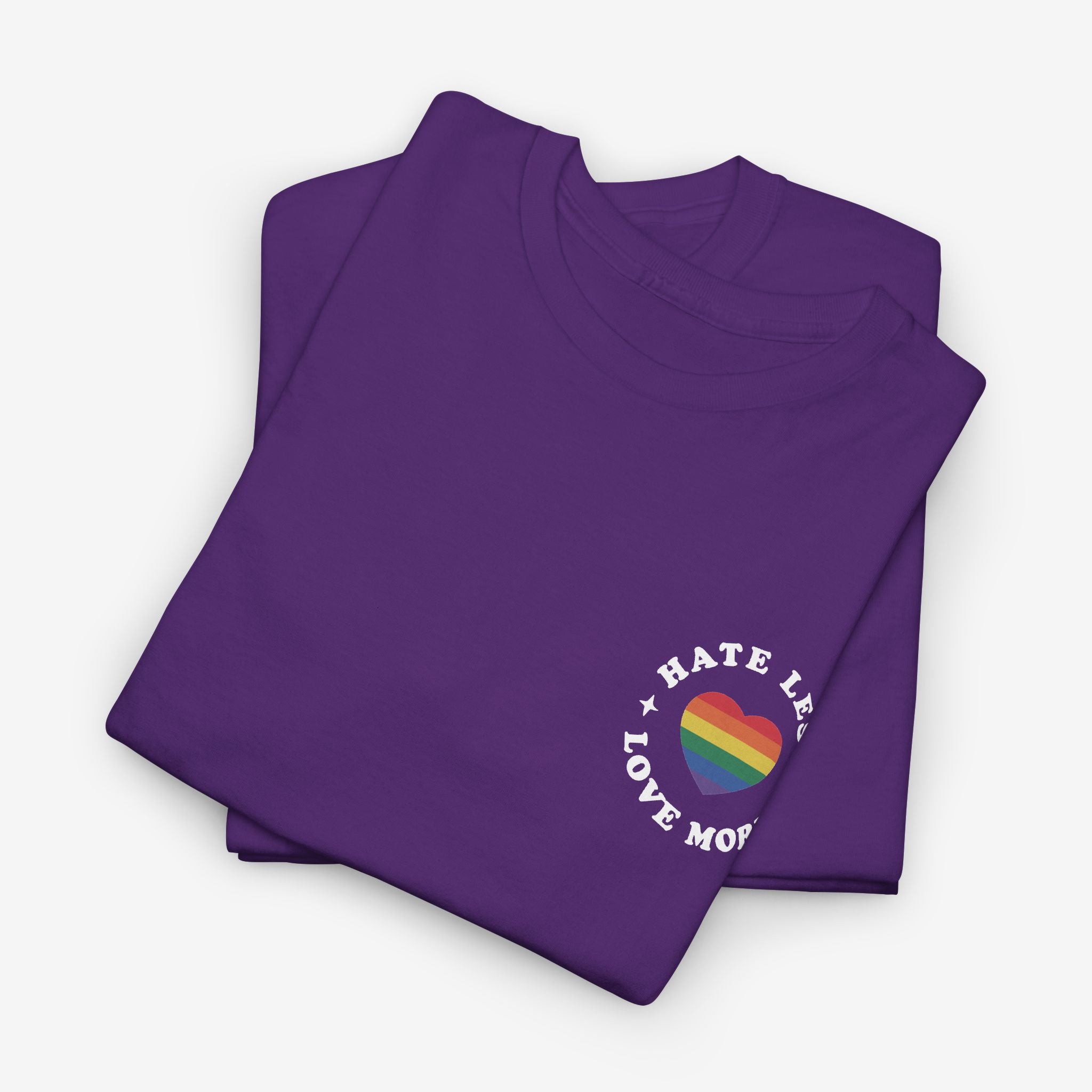 Gay Pride T-shirt - Hate Less Love More | SkrrtShirt