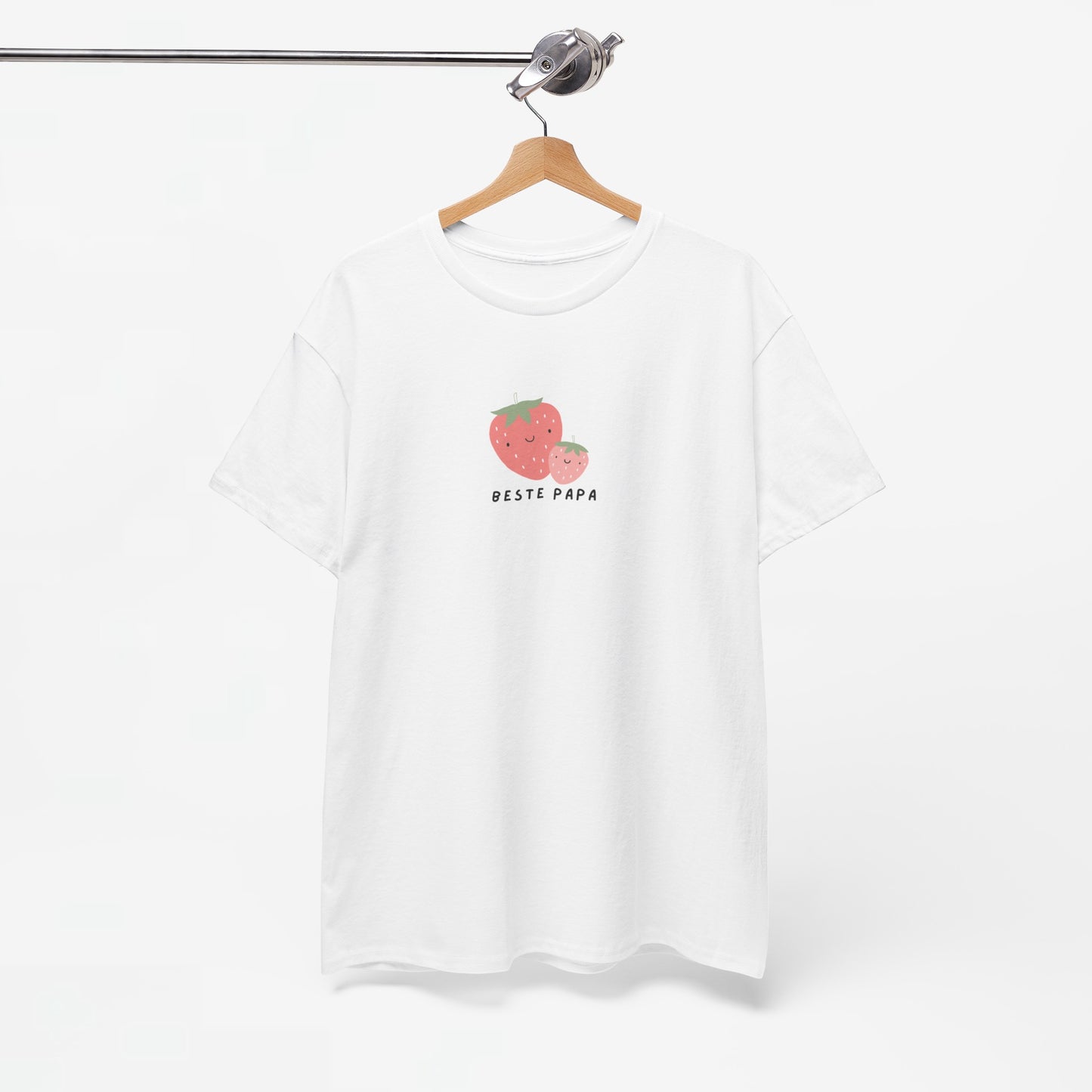 Vaderdag Papa Cadeau - T-shirt - Beste Papa Aardbei - Oversized #61