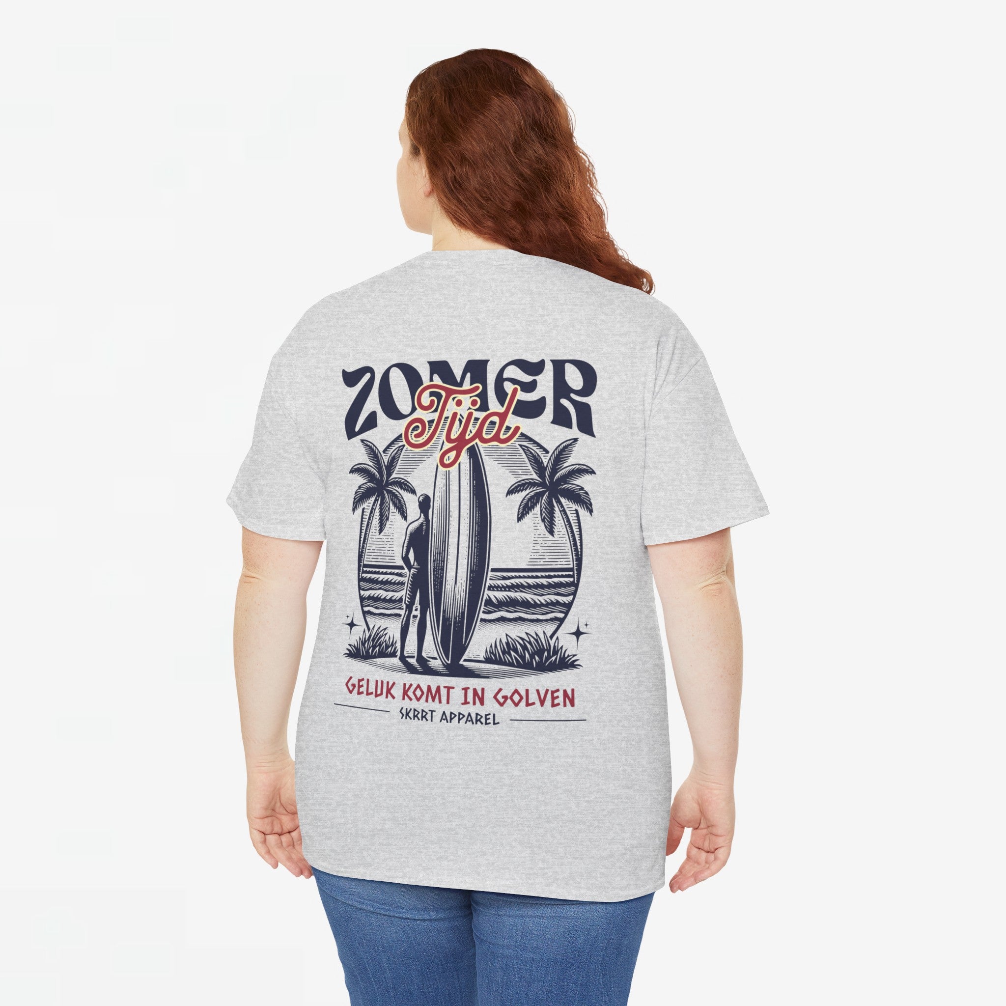 Zomer T-shirt voor Dames - Skrrtshirt Zomervakantie Oversized Tee #4- Zomer Tijd