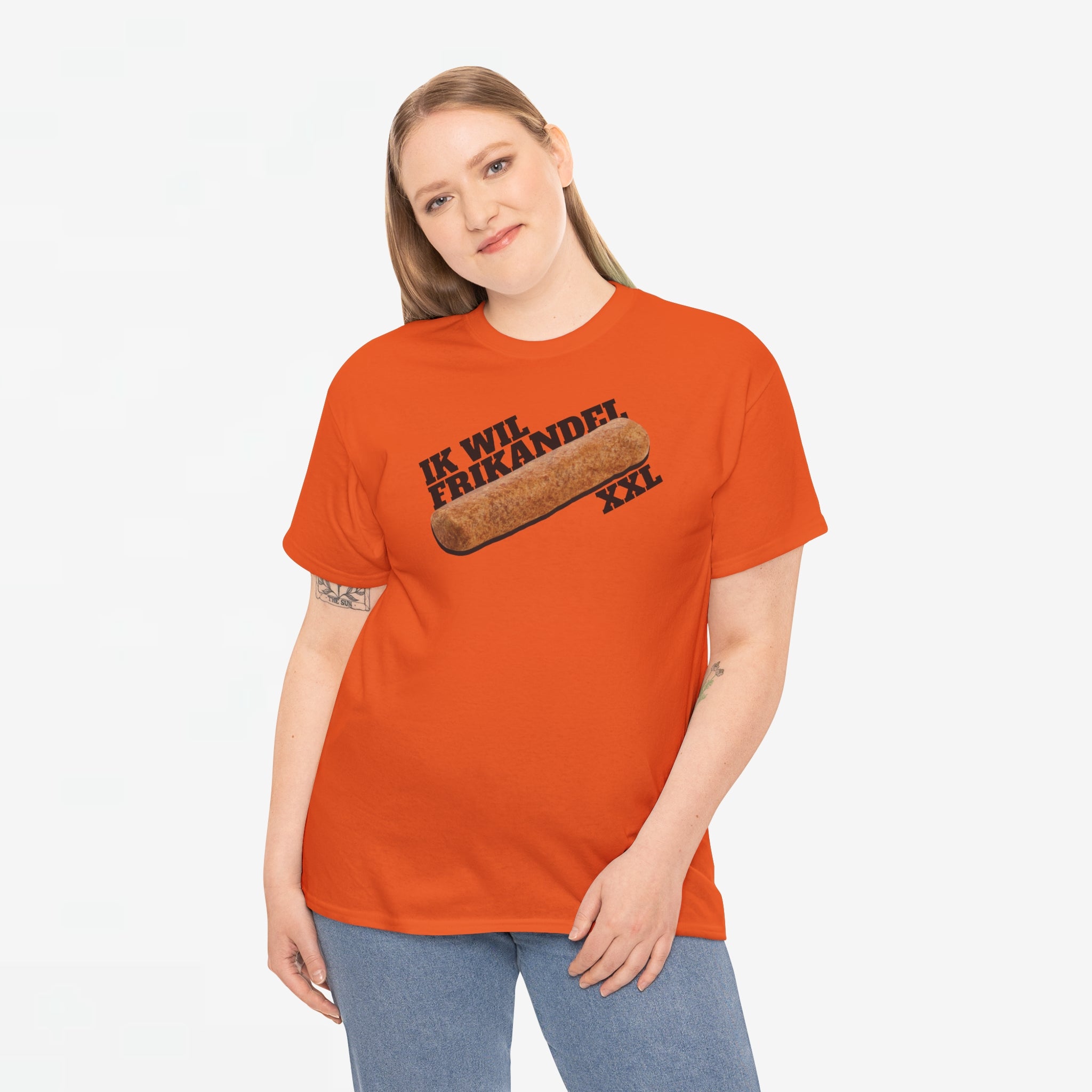 Ik wil Frikandel XXL | Front Print | Koningsdag T-shirt | Oversized