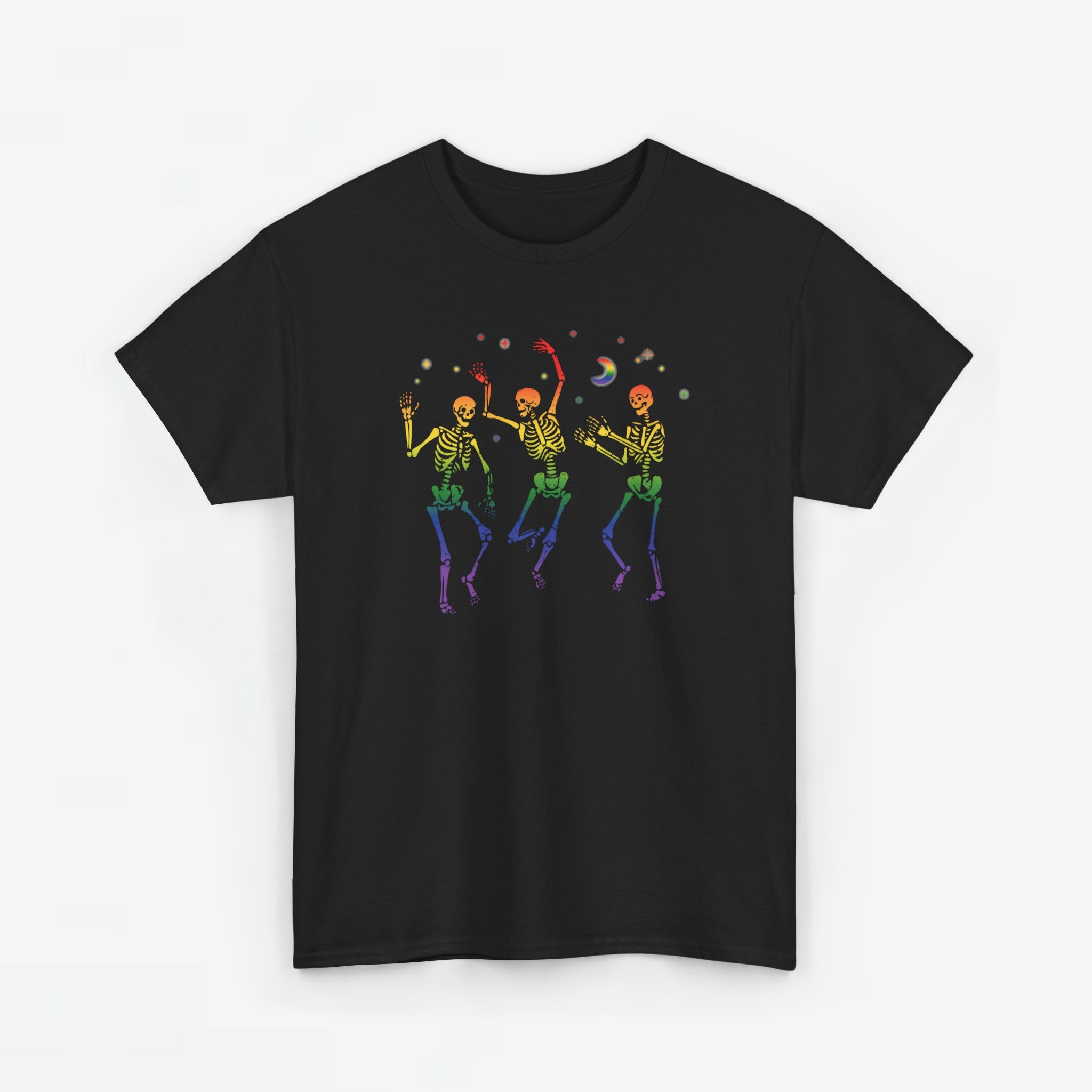 Gay Pride T-shirt - Dansend Skelet - Oversized #47