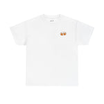 Witte T-shirt met kleine icoonprint op de borst