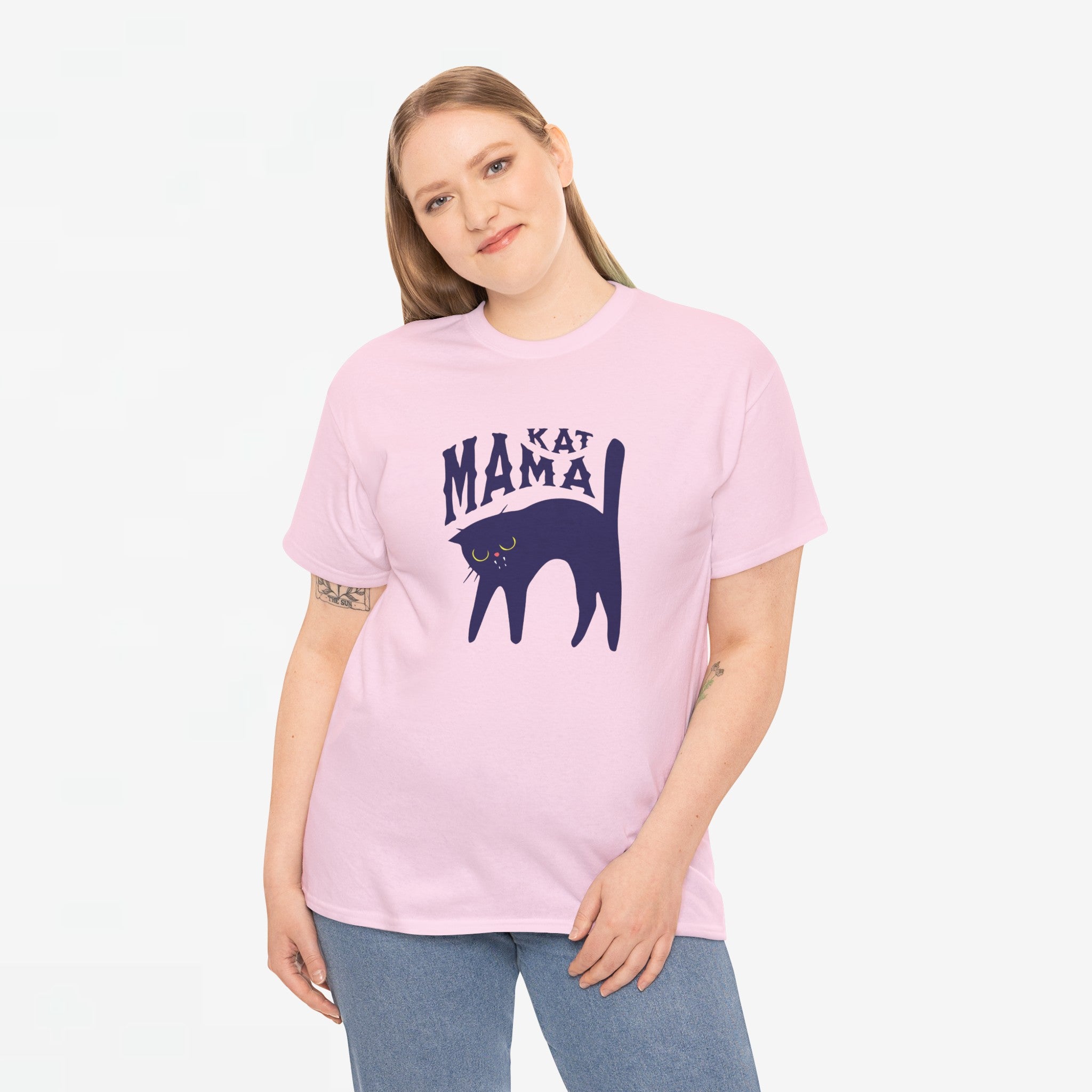 Moederdag Mama Cadeau - T-shirt - Kat Mama - Oversized - #79
